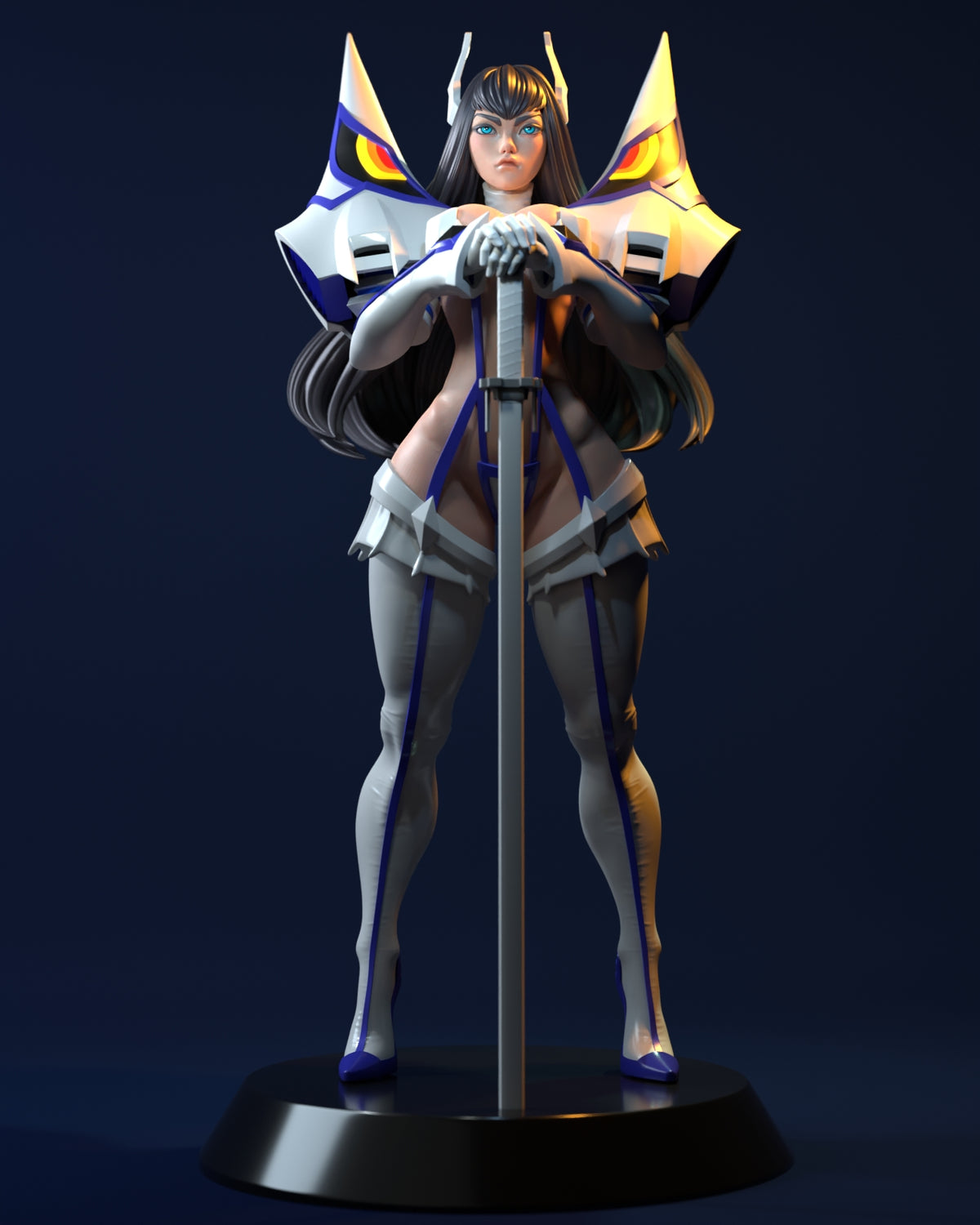 Satsuki Kiryuin Style Kill la Kill Anime Unpainted Resin Garage Kit (1/6-1/12)
