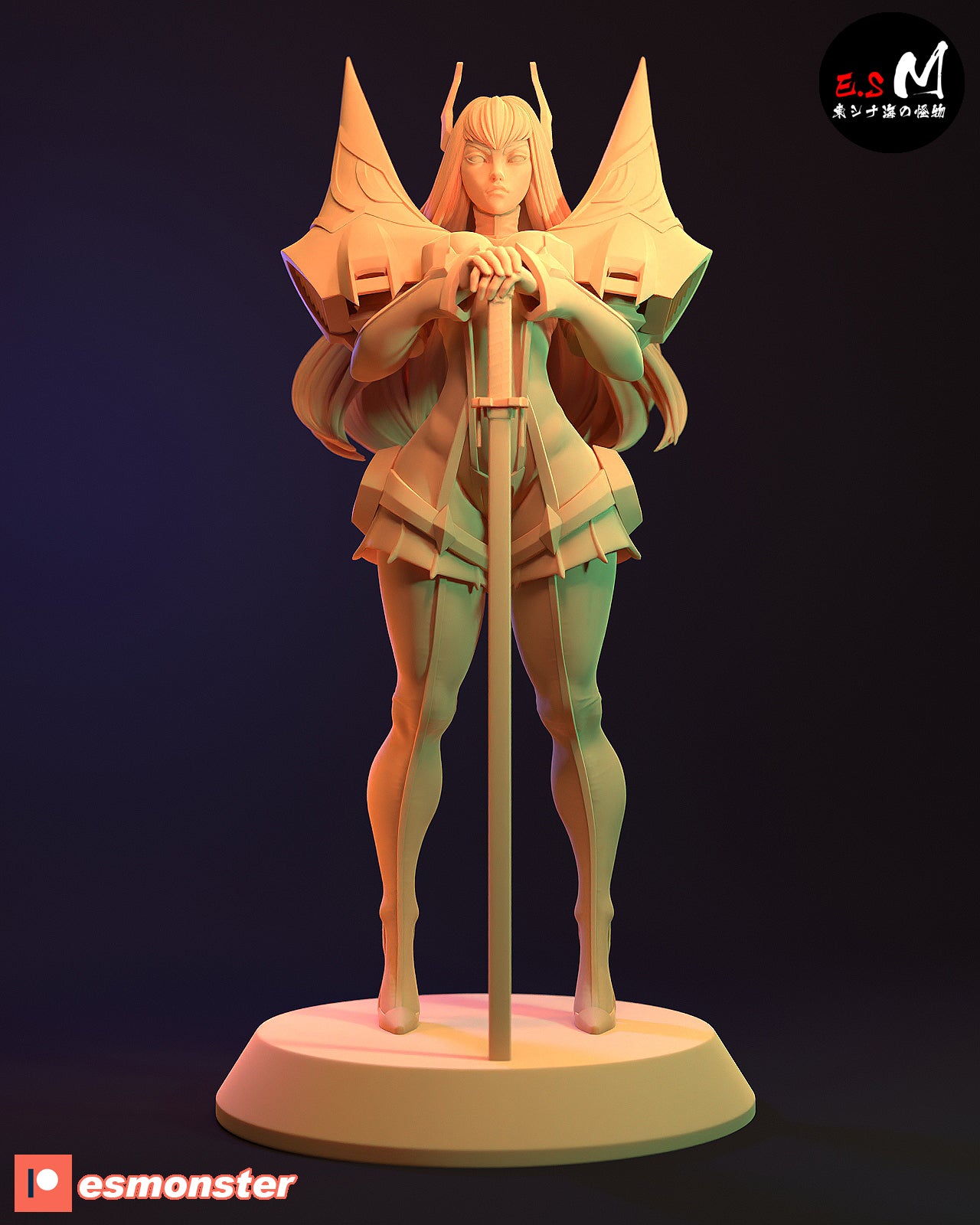 Satsuki Kiryuin Style Kill la Kill Anime Unpainted Resin Garage Kit (1/6-1/12)