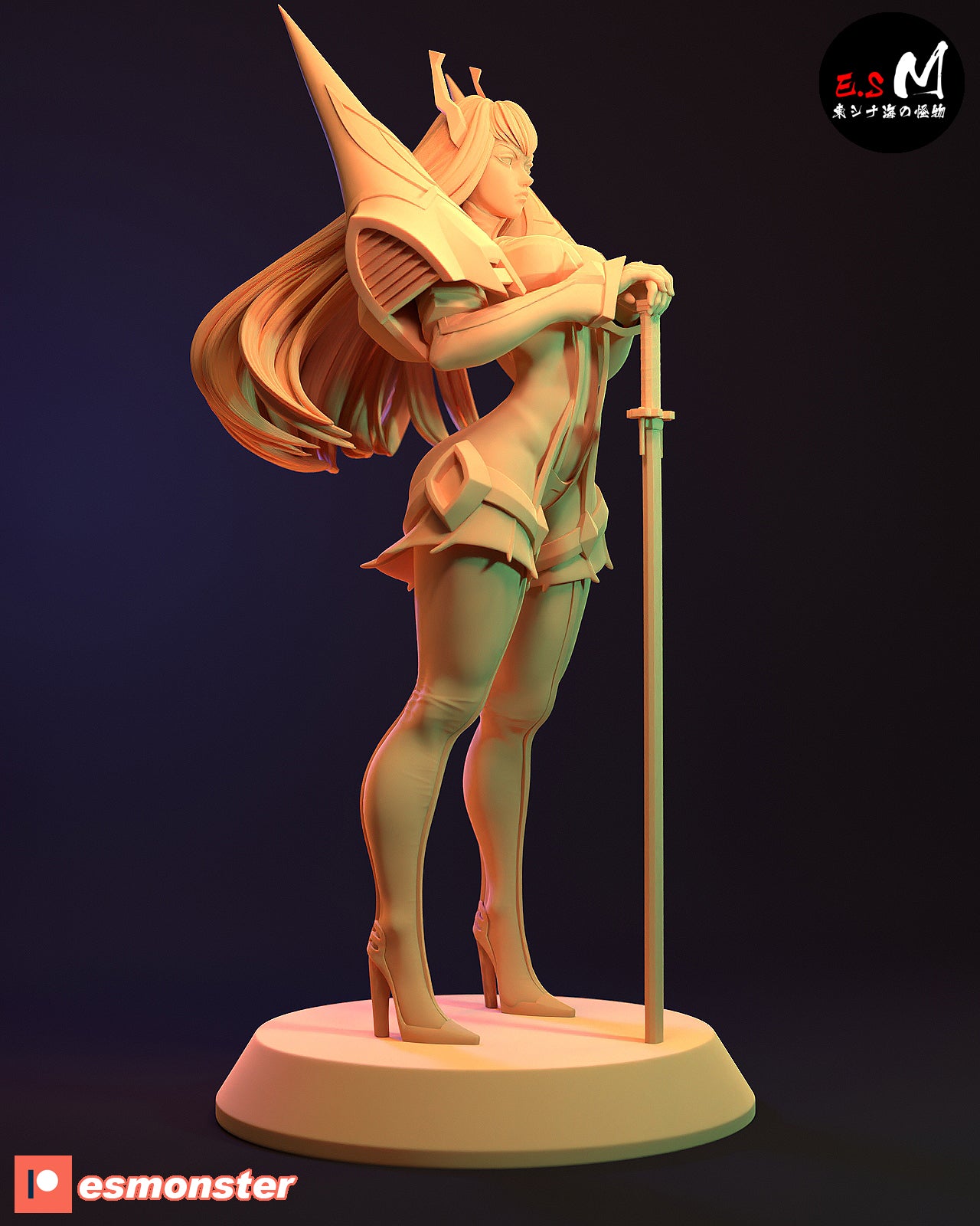 Satsuki Kiryuin Style Kill la Kill Anime Unpainted Resin Garage Kit (1/6-1/12)