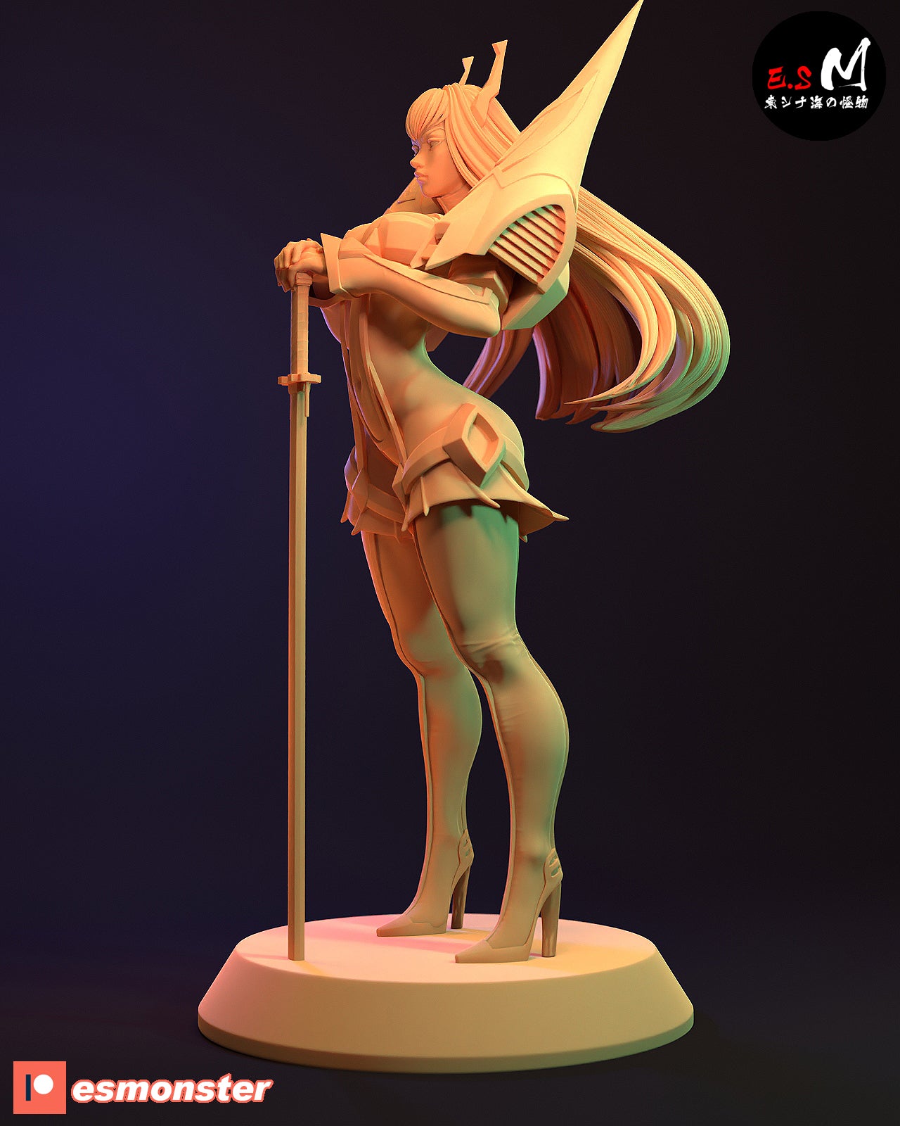Satsuki Kiryuin Style Kill la Kill Anime Unpainted Resin Garage Kit (1/6-1/12)