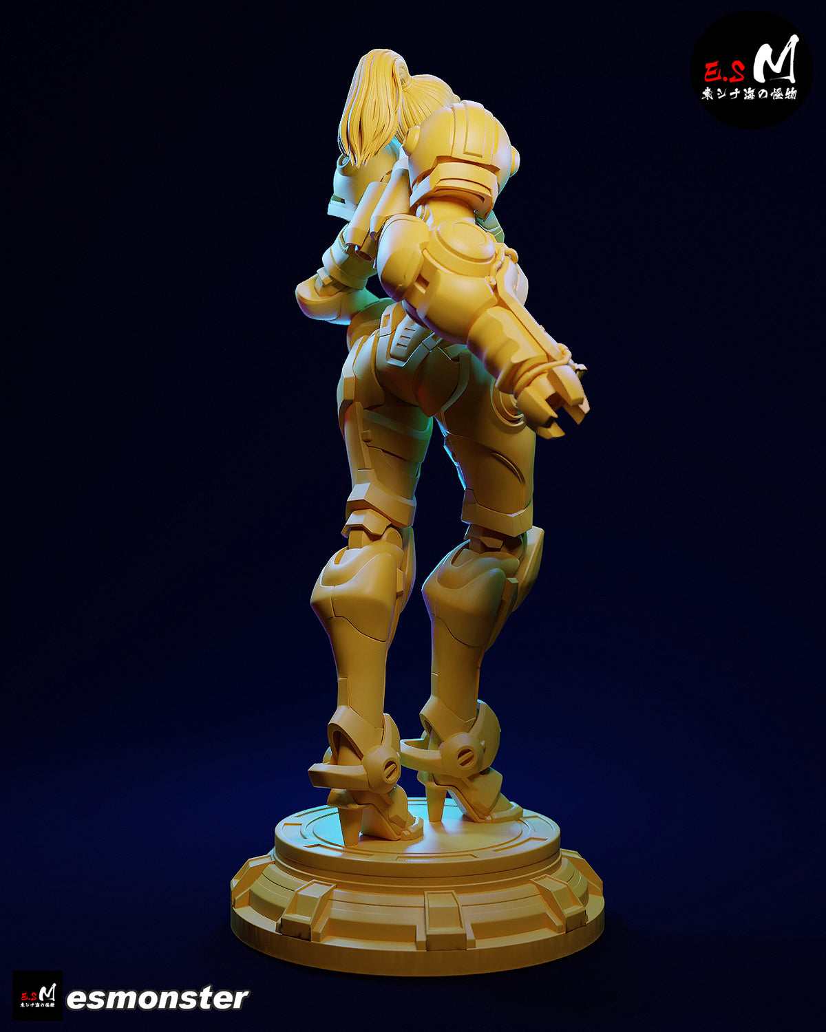 Armored Samus Style Metroid Unpainted Resin Garage Model Kit (1/6-1/12)