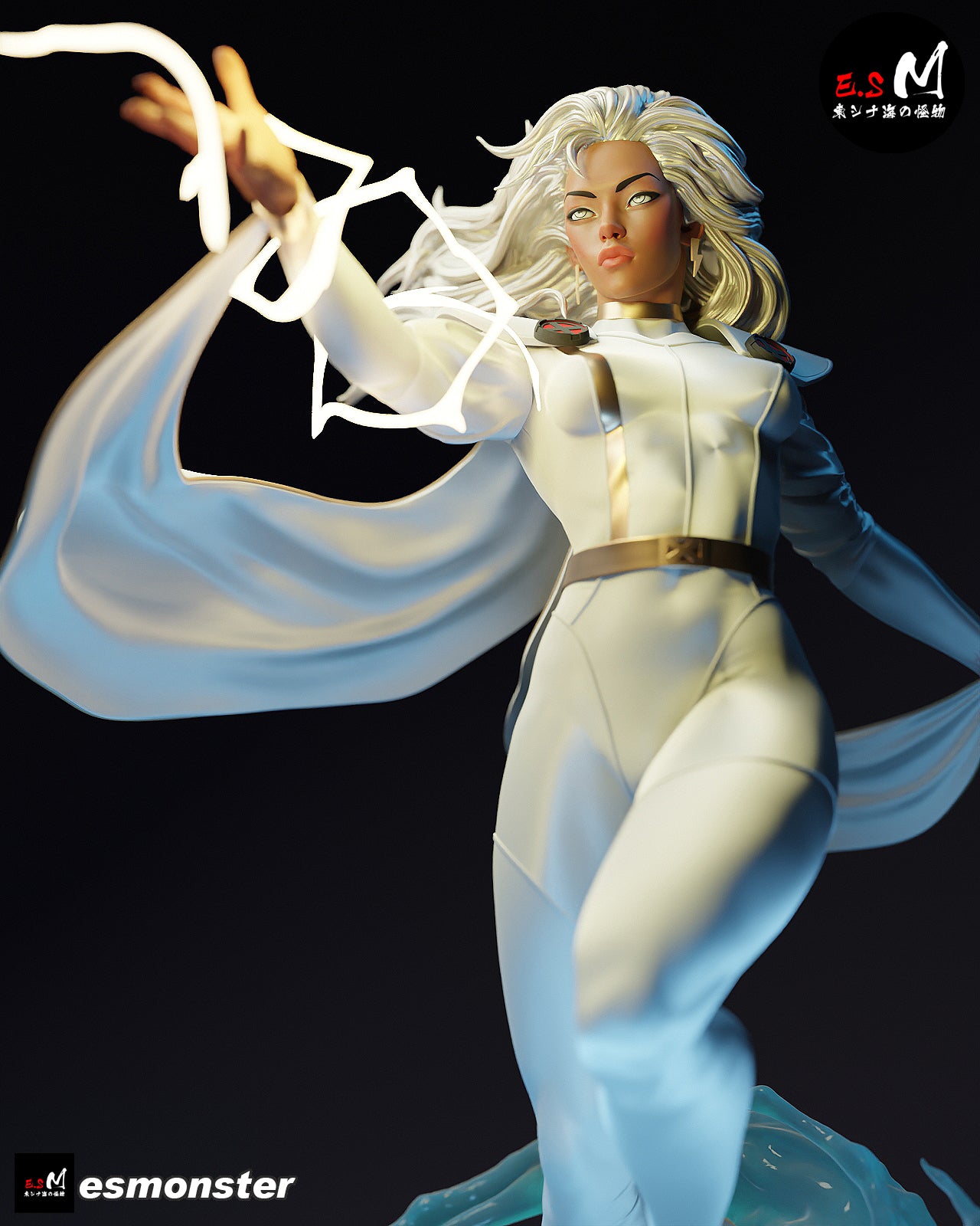 Storm Lightning Style X-Men Unpainted Resin Garage Model Kit (1/6-1/12)