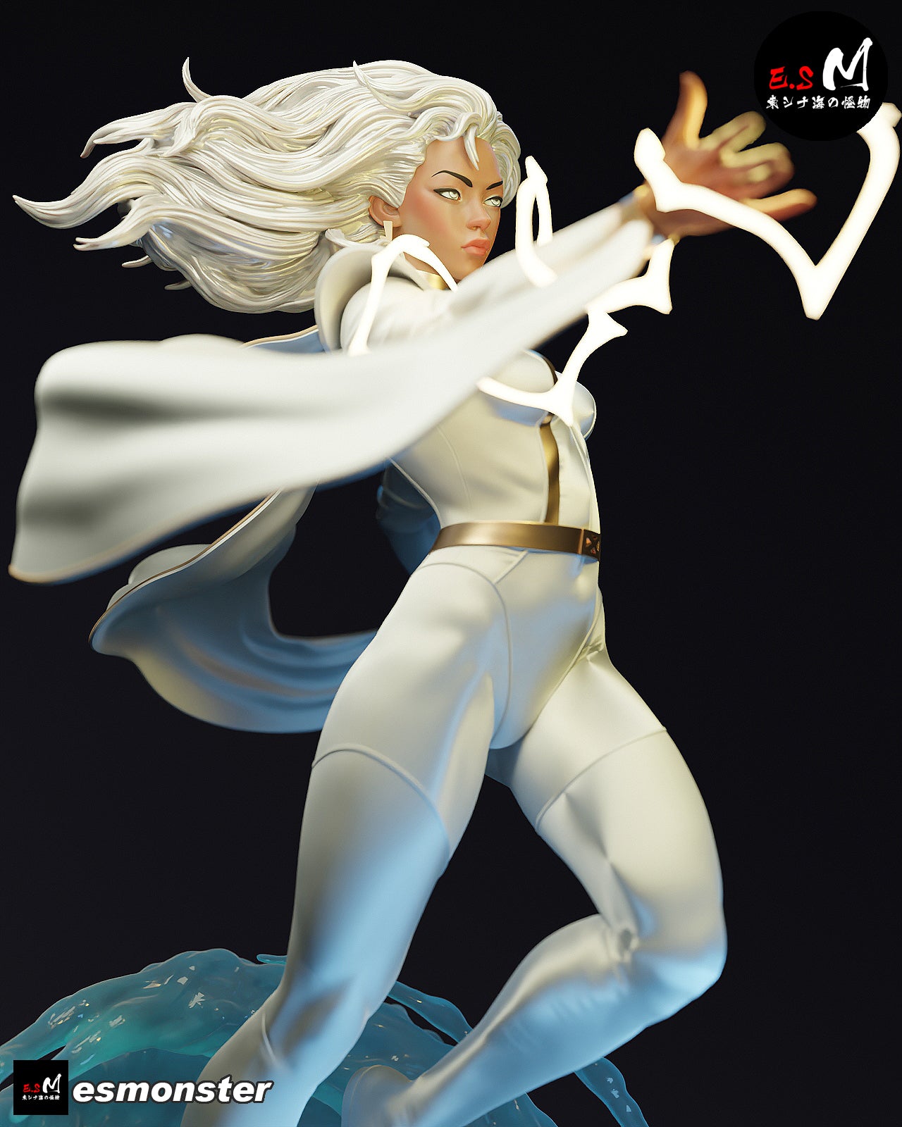 Storm Lightning Style X-Men Unpainted Resin Garage Model Kit (1/6-1/12)