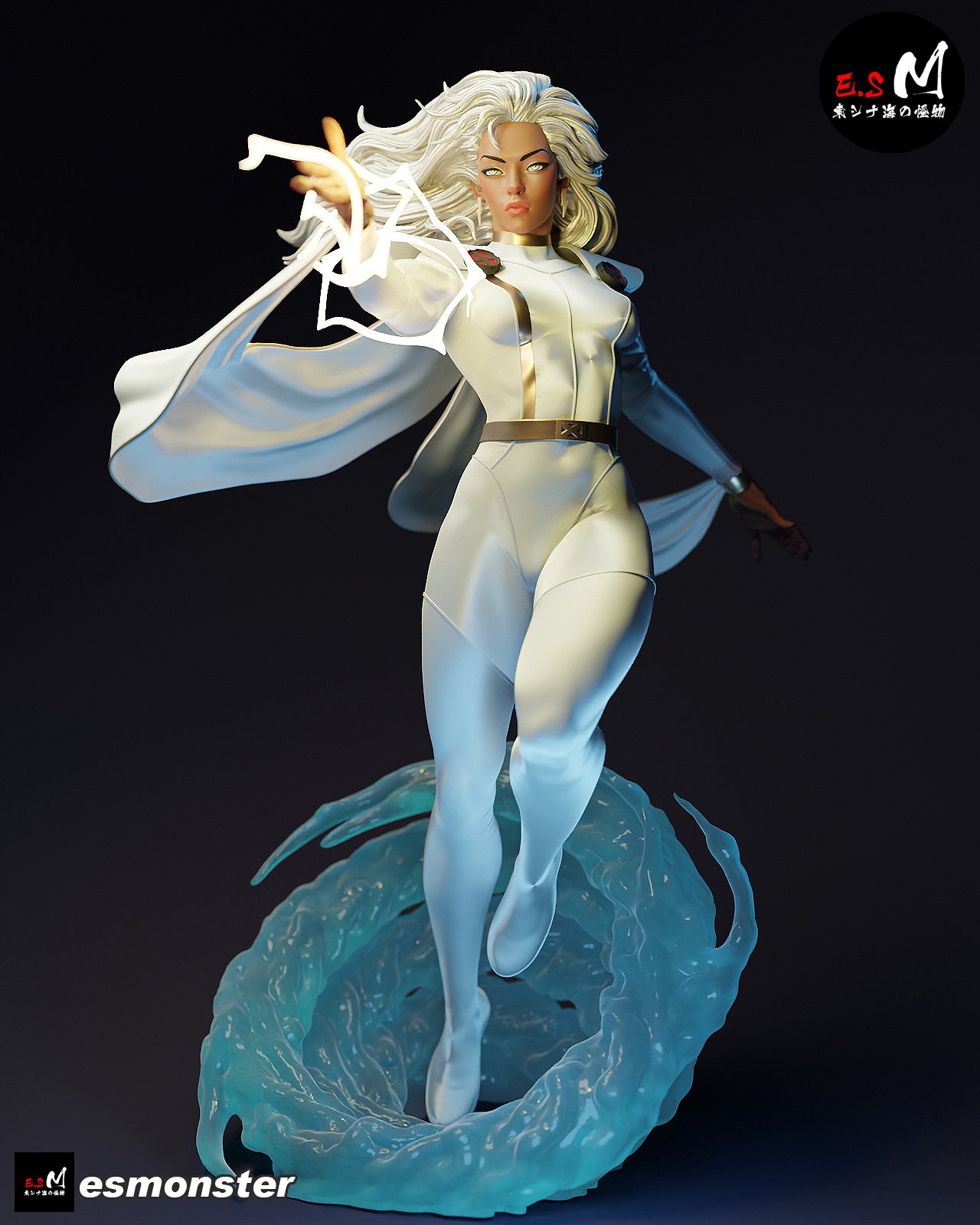 Storm Lightning Style X-Men Unpainted Resin Garage Model Kit (1/6-1/12)