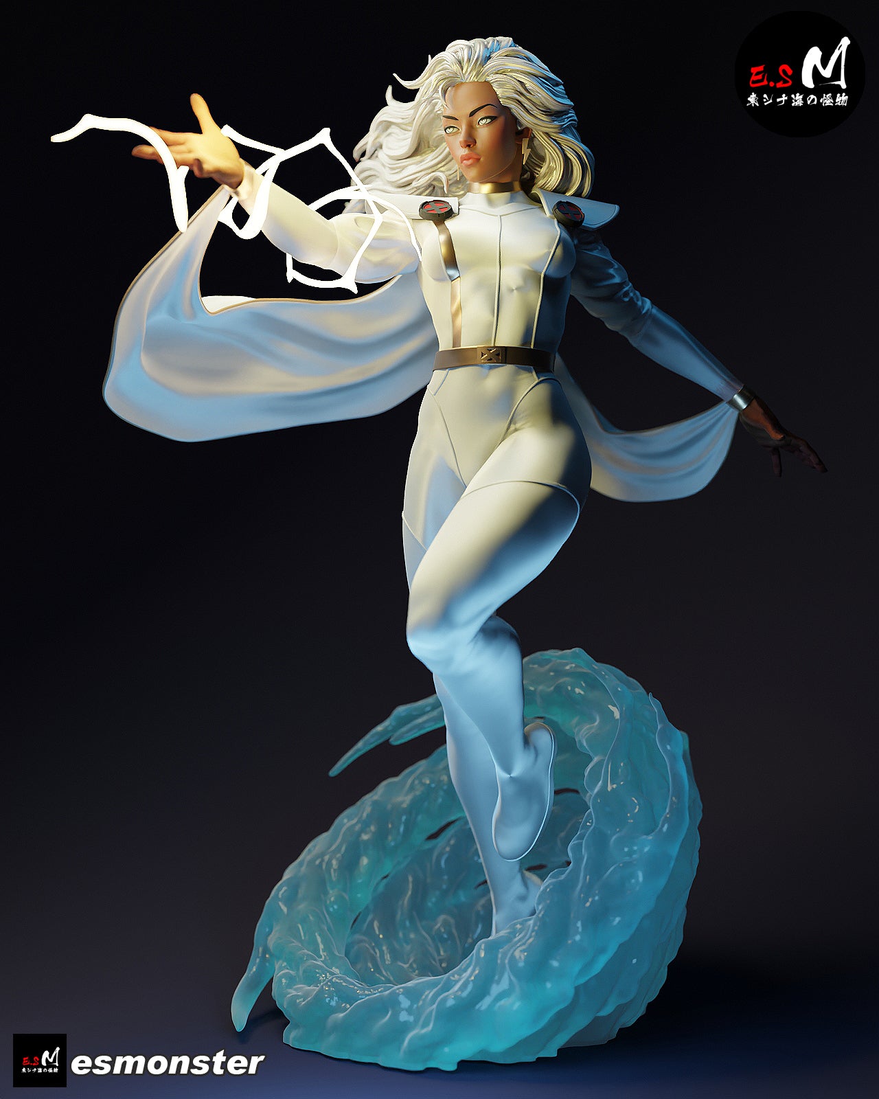 Storm Lightning Style X-Men Unpainted Resin Garage Model Kit (1/6-1/12)