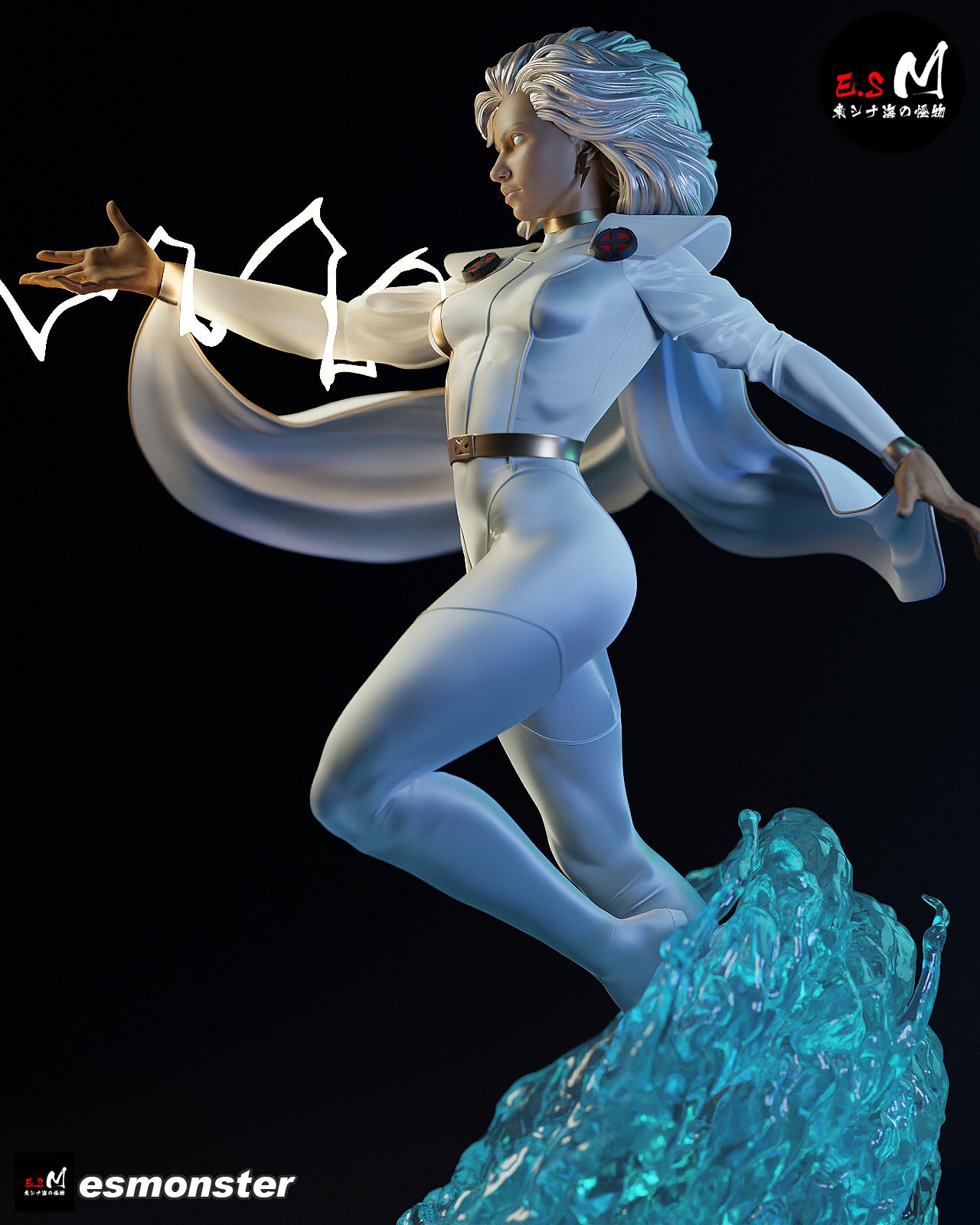 Storm Lightning Style X-Men Unpainted Resin Garage Model Kit (1/6-1/12)