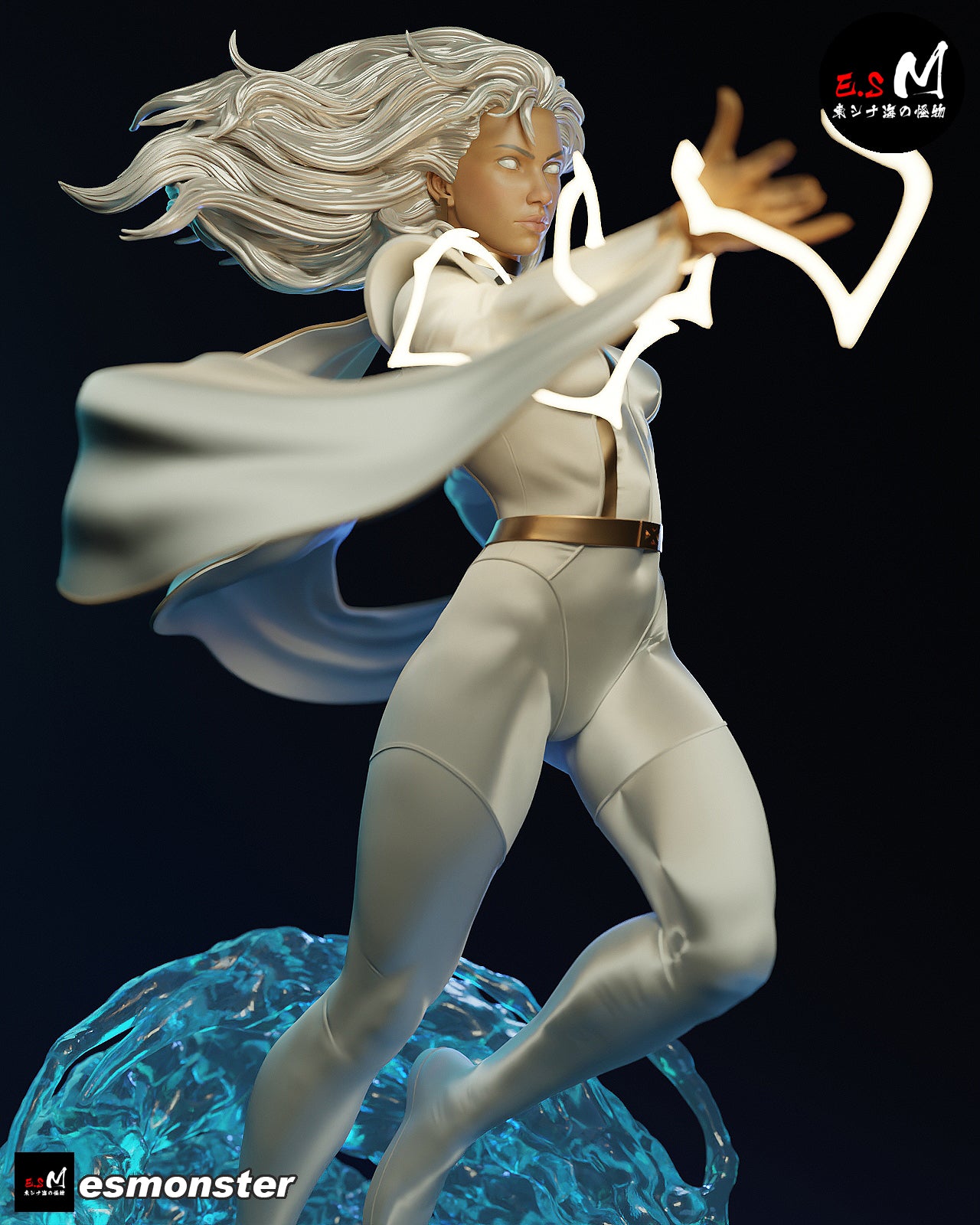 Storm Lightning Style X-Men Unpainted Resin Garage Model Kit (1/6-1/12)
