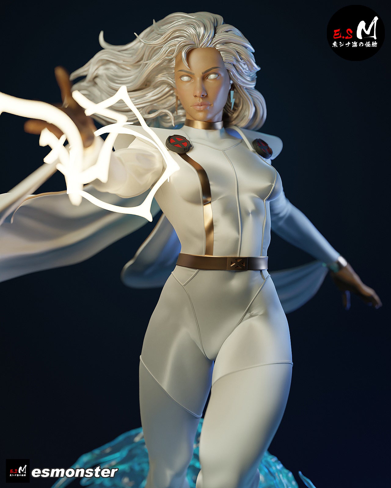Storm Lightning Style X-Men Unpainted Resin Garage Model Kit (1/6-1/12)