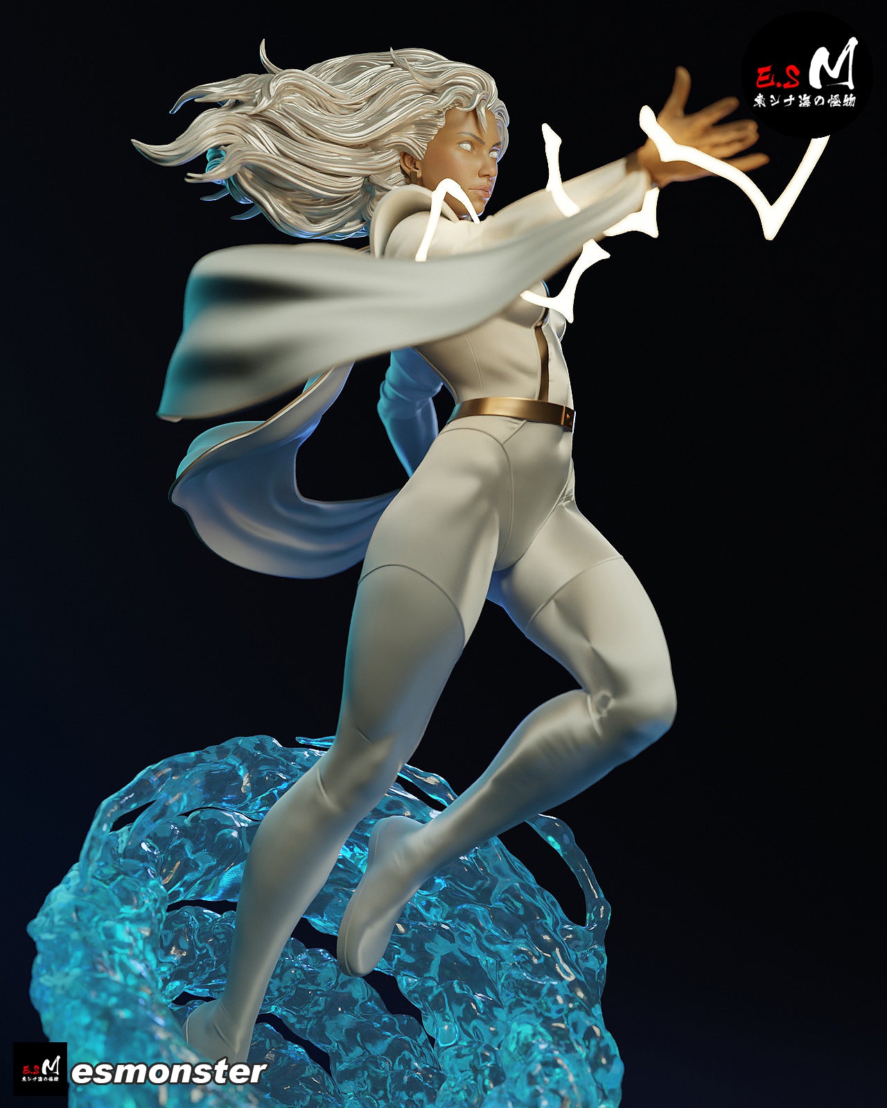 Storm Lightning Style X-Men Unpainted Resin Garage Model Kit (1/6-1/12)