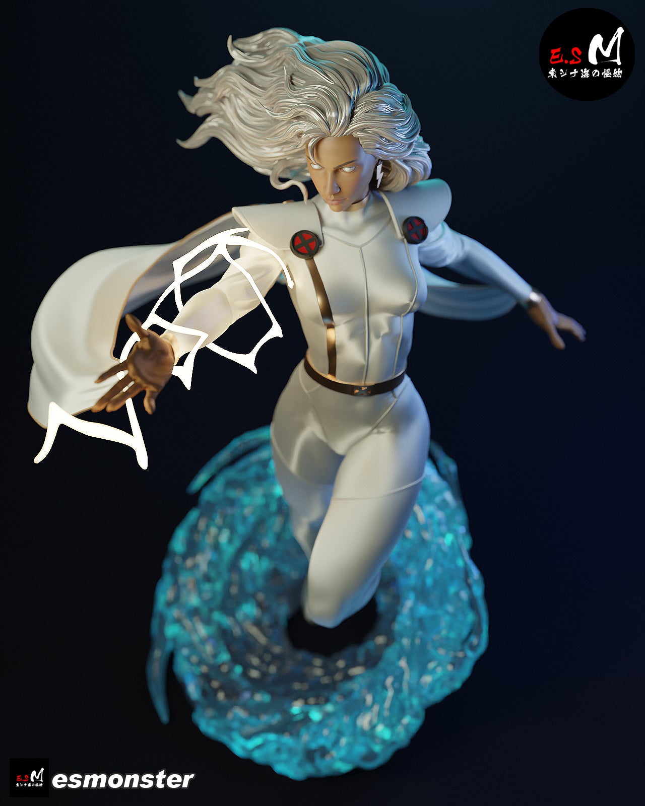 Storm Lightning Style X-Men Unpainted Resin Garage Model Kit (1/6-1/12)