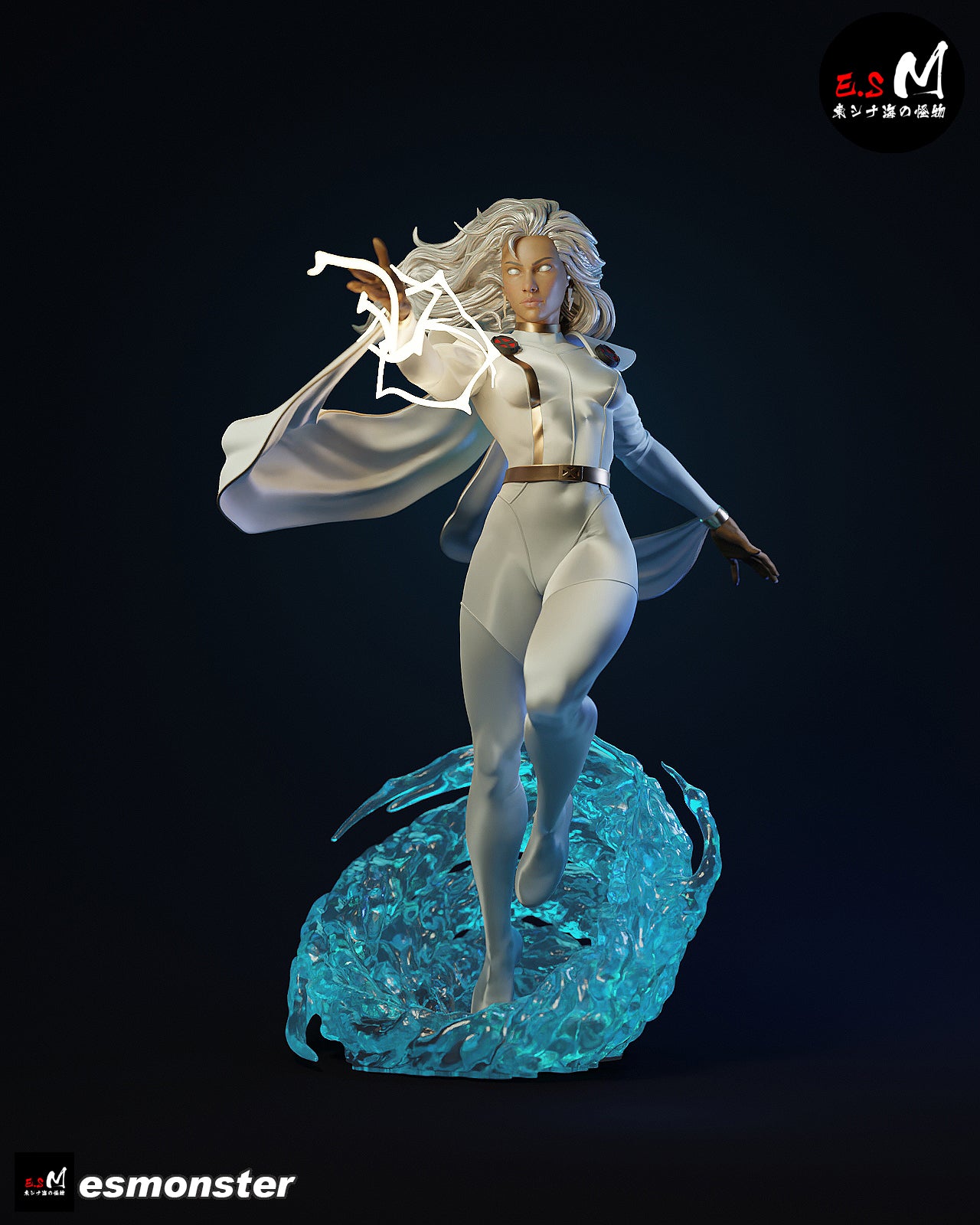 Storm Lightning Style X-Men Unpainted Resin Garage Model Kit (1/6-1/12)