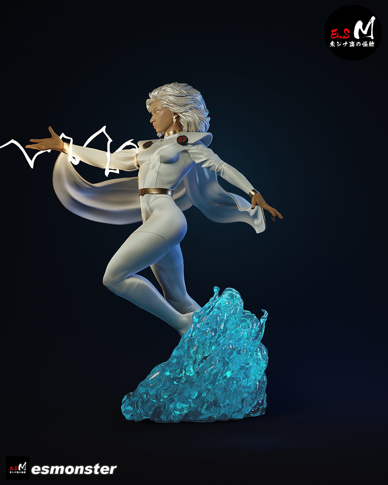 Storm Lightning Style X-Men Unpainted Resin Garage Model Kit (1/6-1/12)