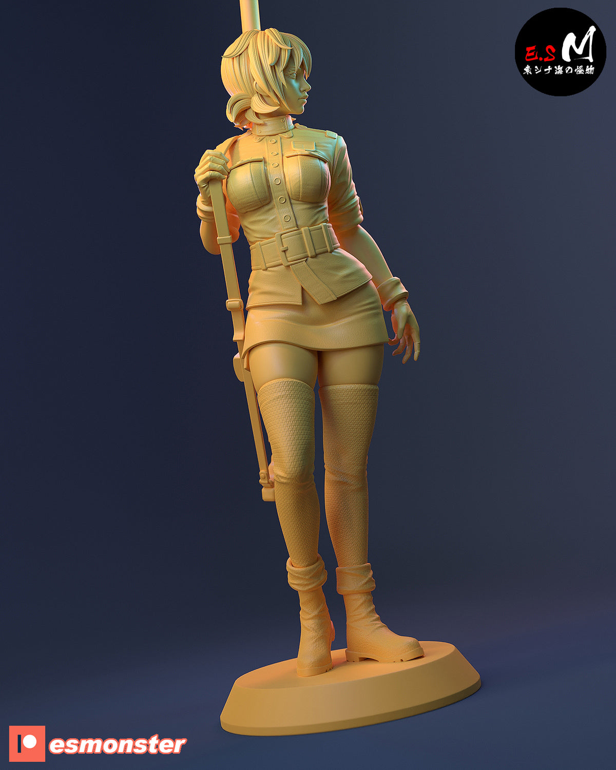 Seras Victoria Style Hellsing Unpainted Resin Garage Kit (1/6-1/12)
