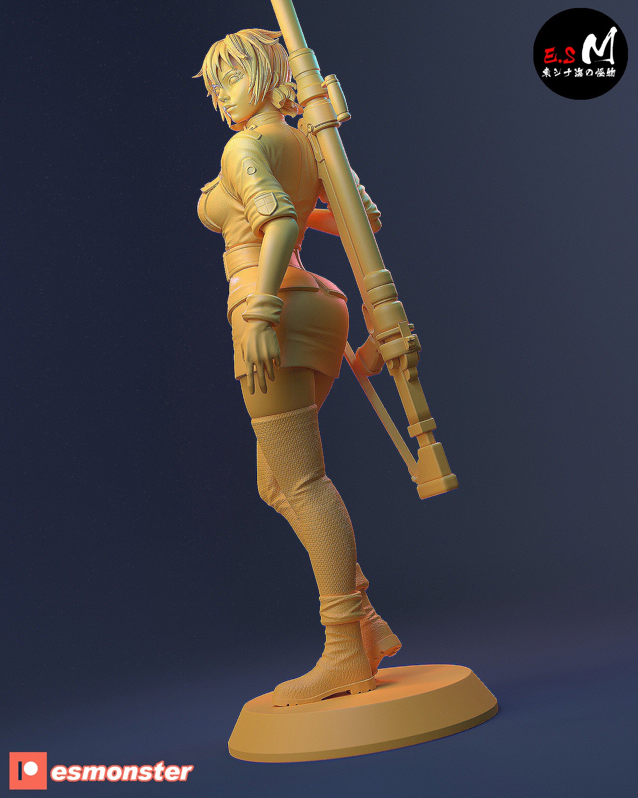 Seras Victoria Style Hellsing Unpainted Resin Garage Kit (1/6-1/12)