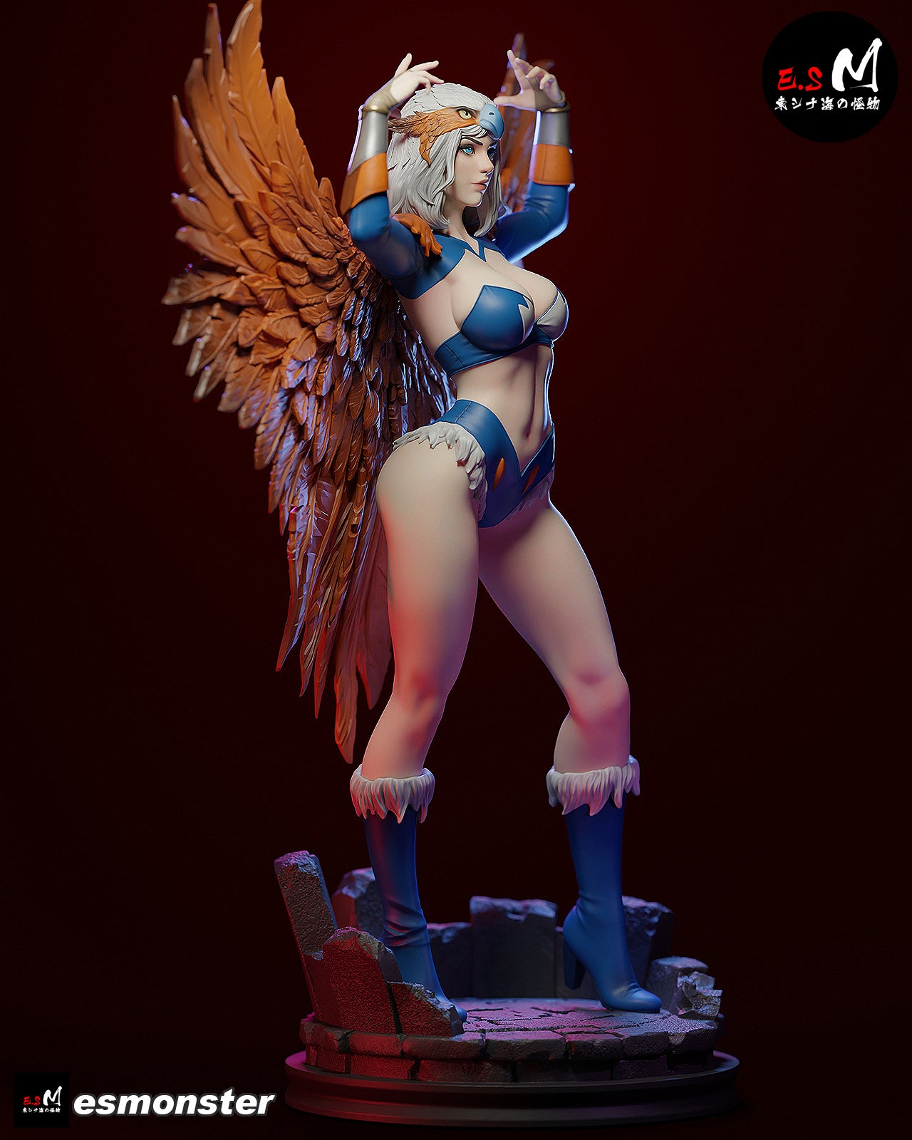 Sorceress Winged Style MOTU Unpainted Resin Garage Kit (1/6-1/12)