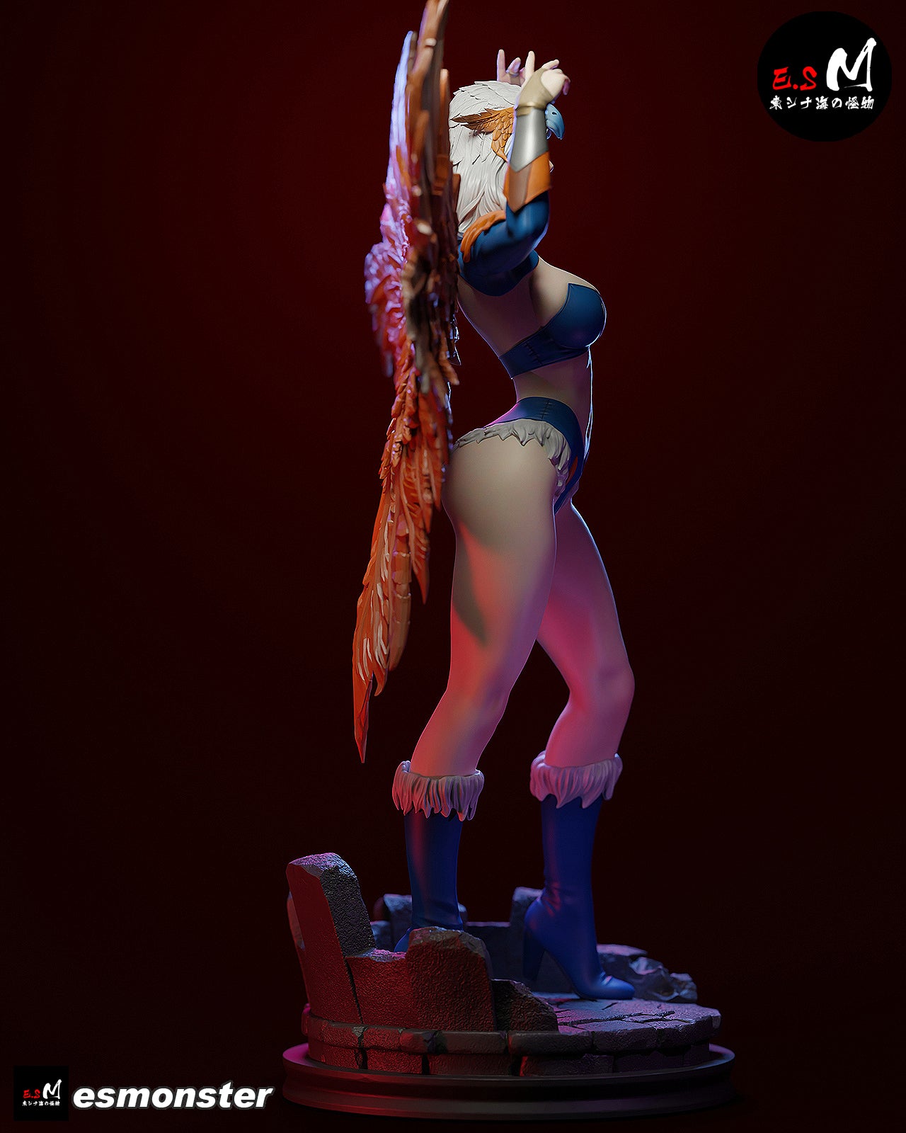 Sorceress Winged Style MOTU Unpainted Resin Garage Kit (1/6-1/12)