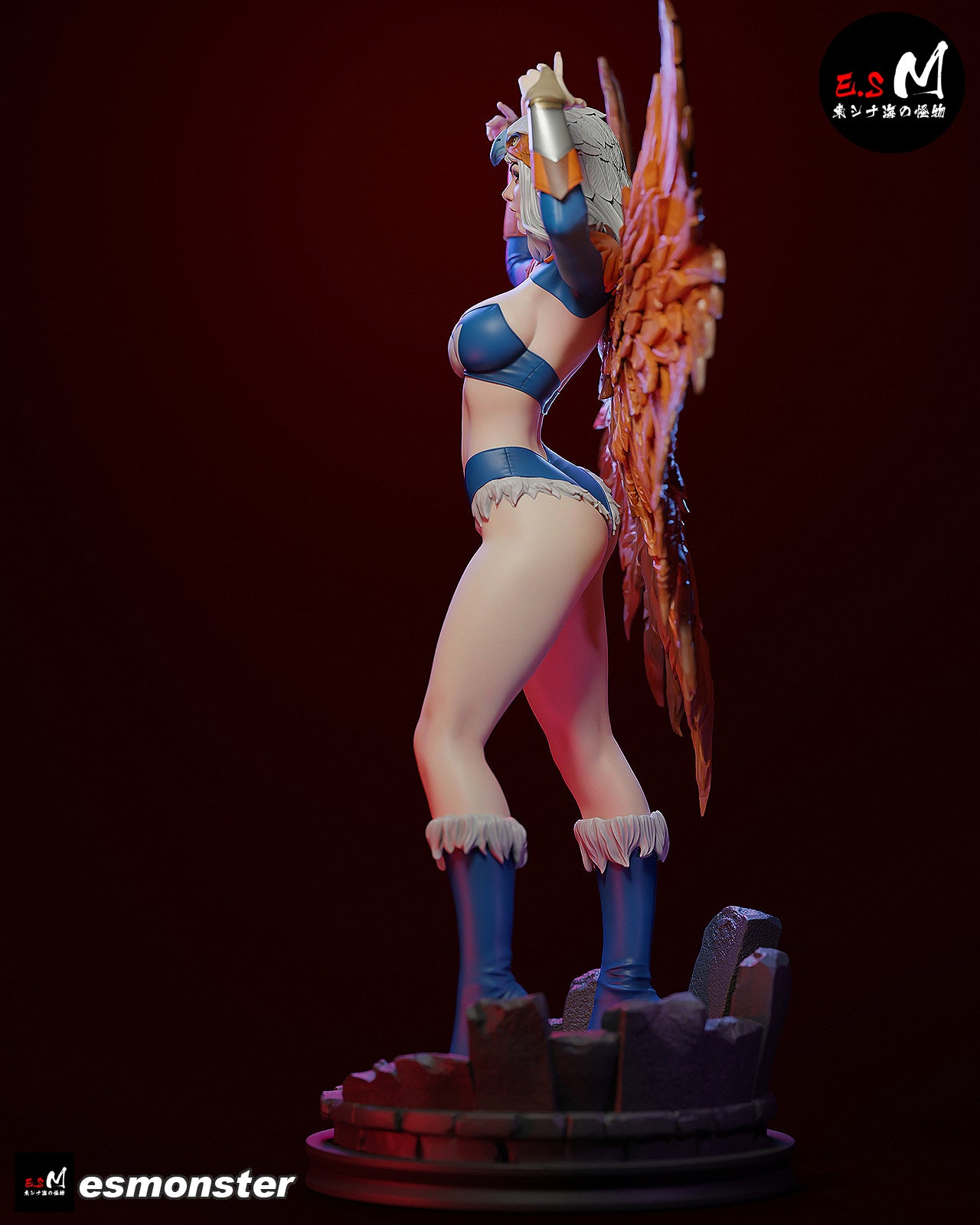 Sorceress Winged Style MOTU Unpainted Resin Garage Kit (1/6-1/12)