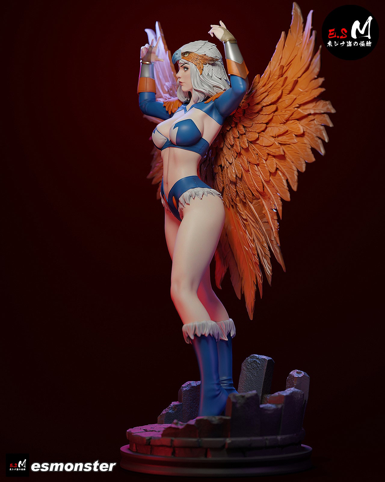 Sorceress Winged Style MOTU Unpainted Resin Garage Kit (1/6-1/12)