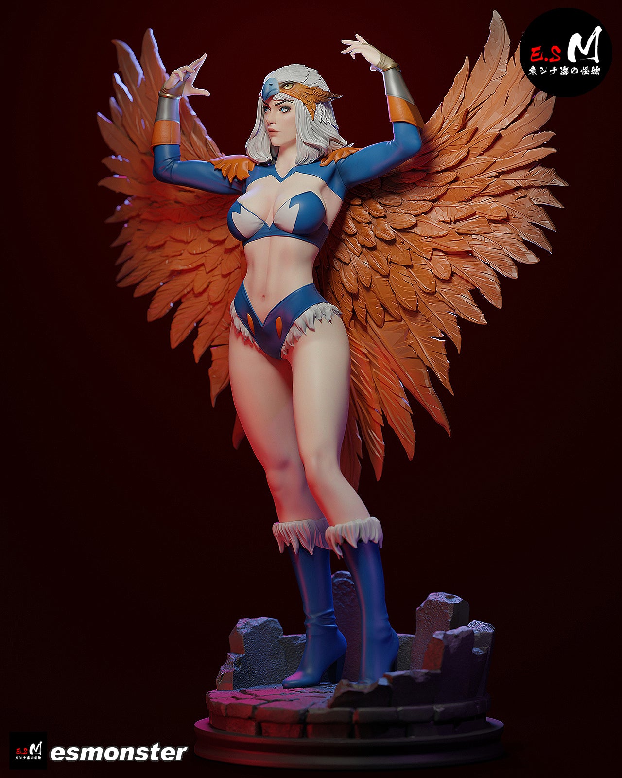 Sorceress Winged Style MOTU Unpainted Resin Garage Kit (1/6-1/12)