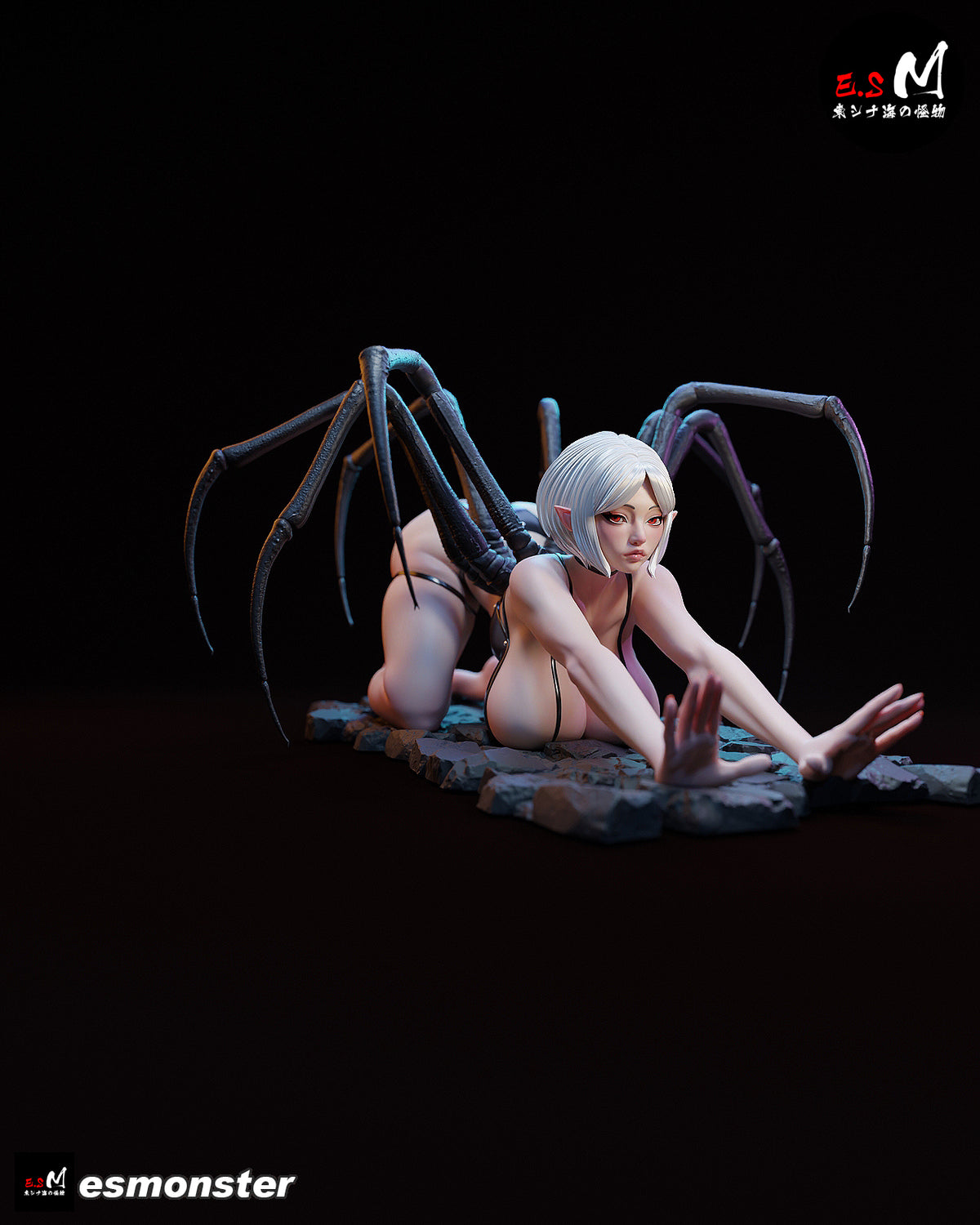 Spider Demon Woman Dark Fantasy Unpainted Resin Garage Model Kit (1/6-1/12)