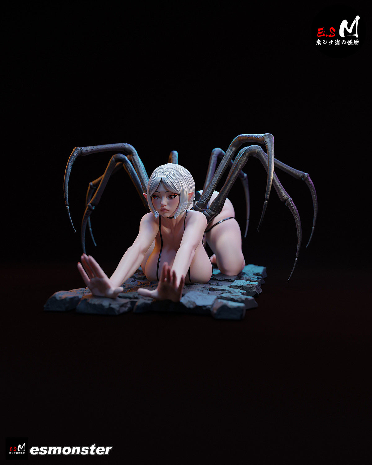Spider Demon Woman Dark Fantasy Unpainted Resin Garage Model Kit (1/6-1/12)