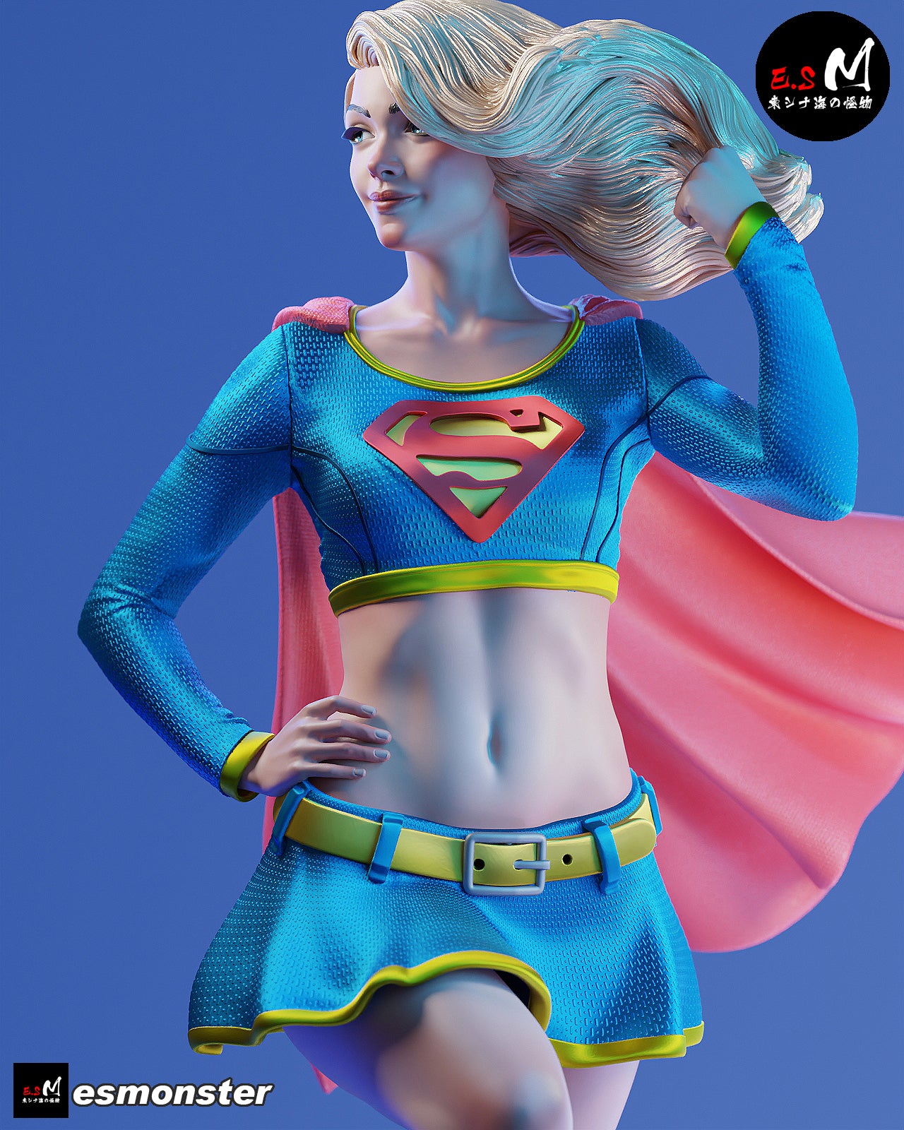 Supergirl Classic Style DC Unpainted Resin Garage Kit (1/6-1/12)