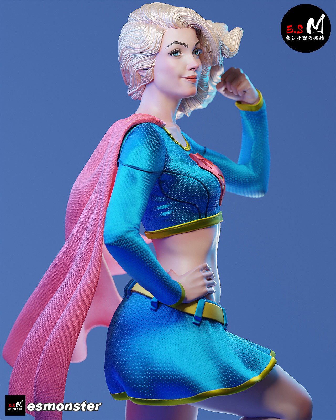 Supergirl Classic Style DC Unpainted Resin Garage Kit (1/6-1/12)