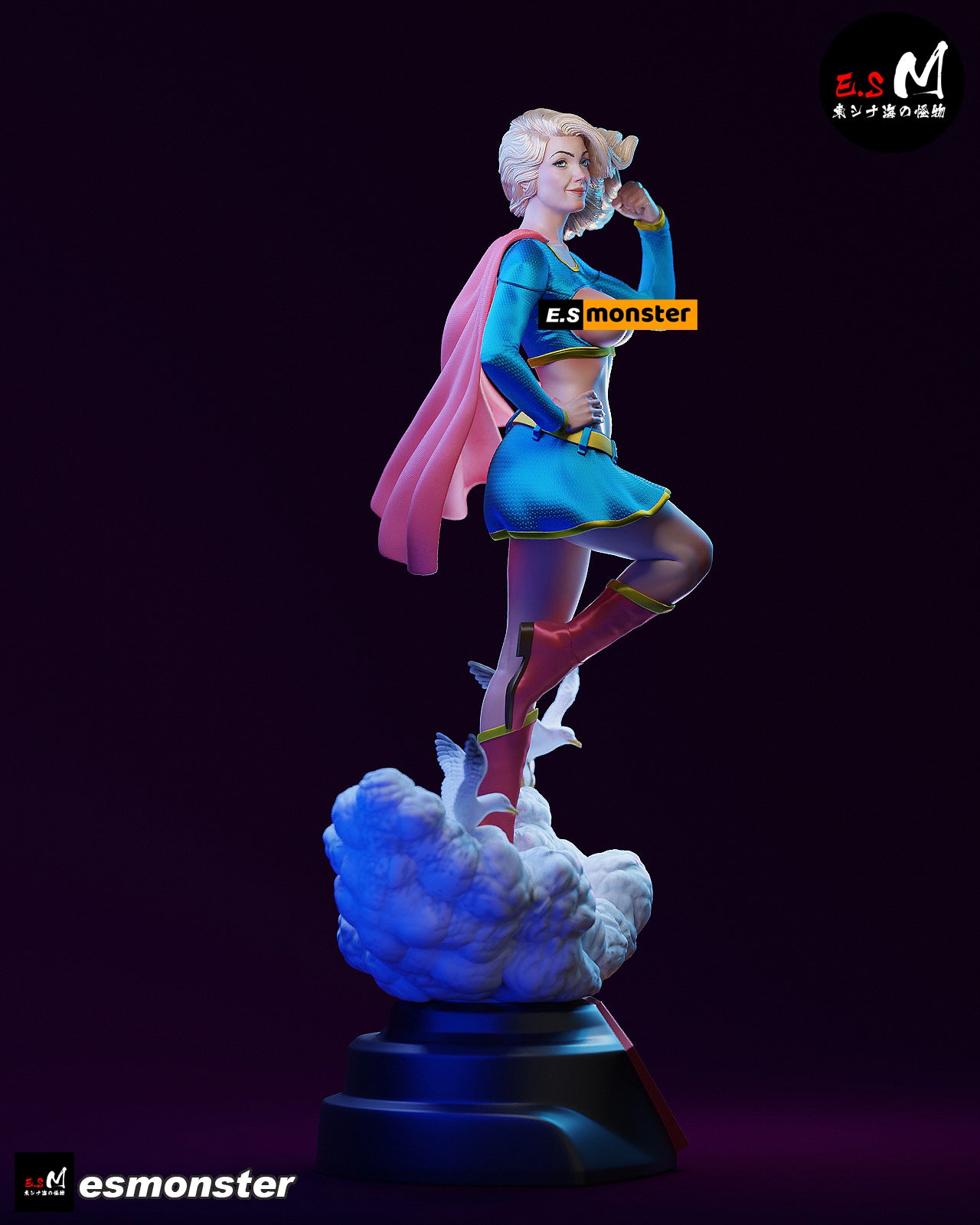 Supergirl Classic Style DC Unpainted Resin Garage Kit (1/6-1/12)