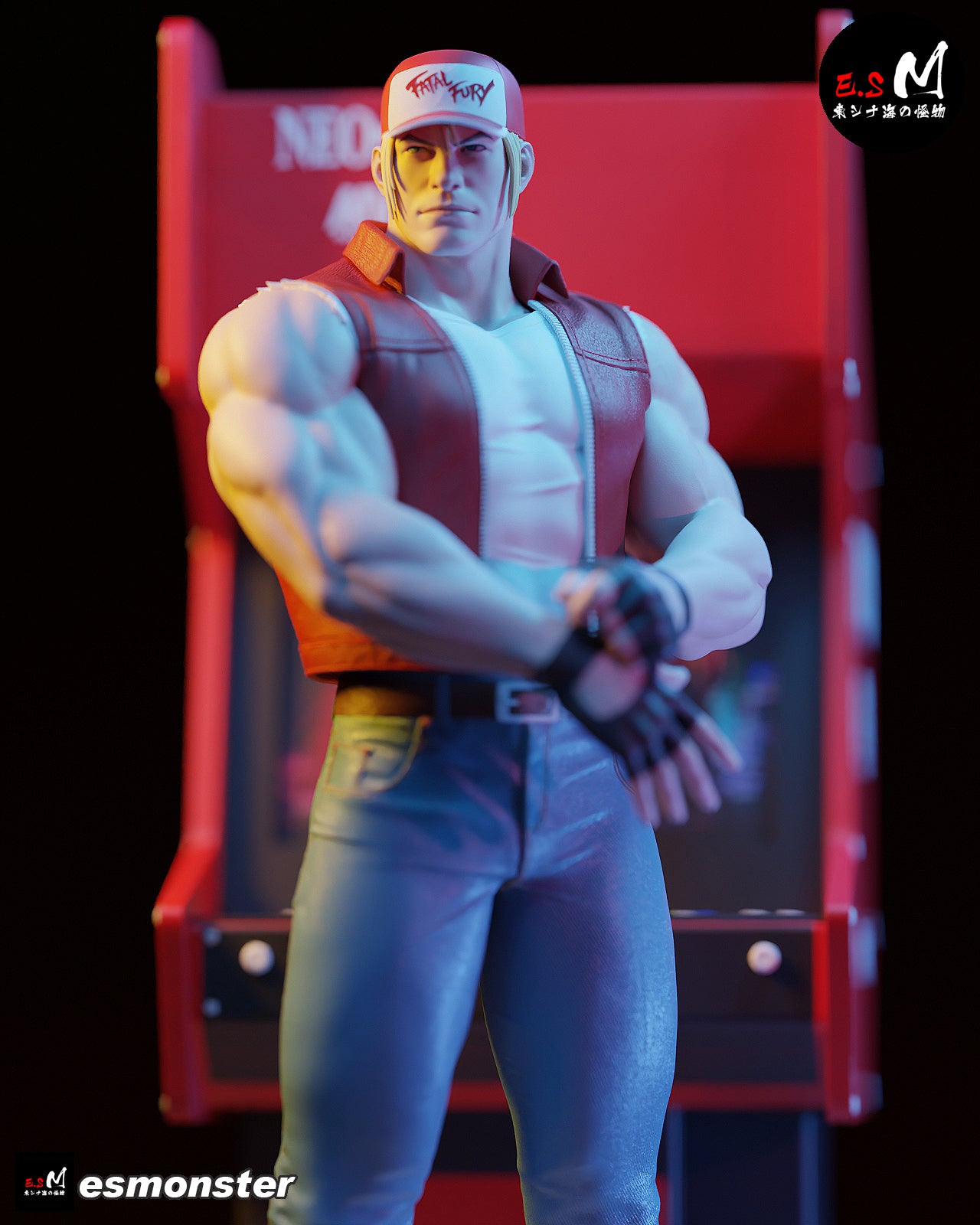 Terry Bogard Style Fatal Fury Unpainted Resin Garage Model Kit (1/6-1/12)