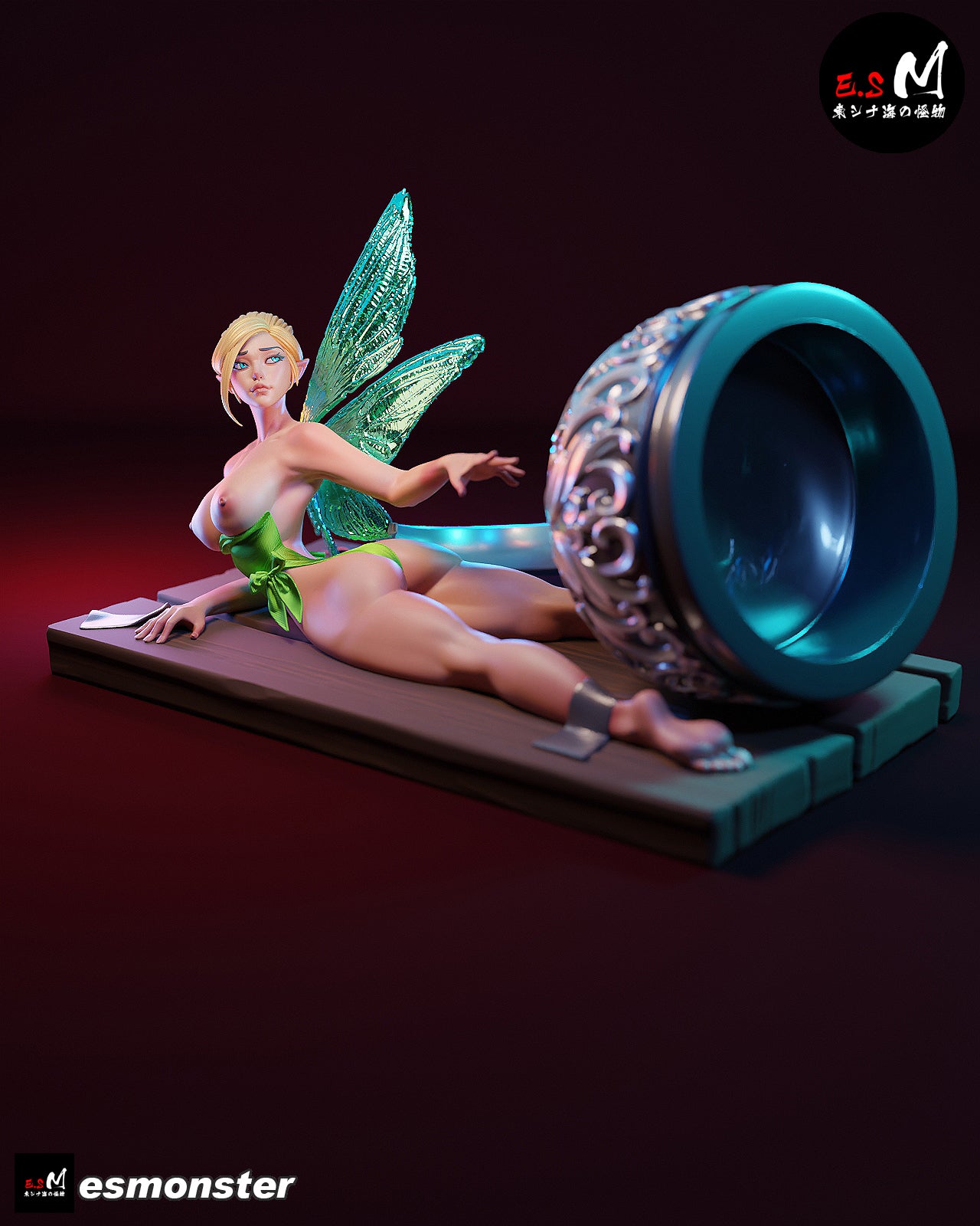 Tinker Bell Hook Trap Peter Pan Unpainted Resin Garage Kit (1/6-1/12)