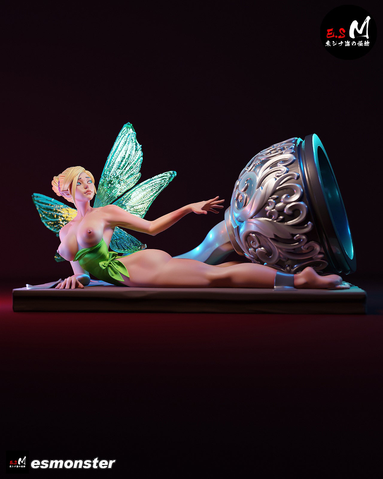 Tinker Bell Hook Trap Peter Pan Unpainted Resin Garage Kit (1/6-1/12)