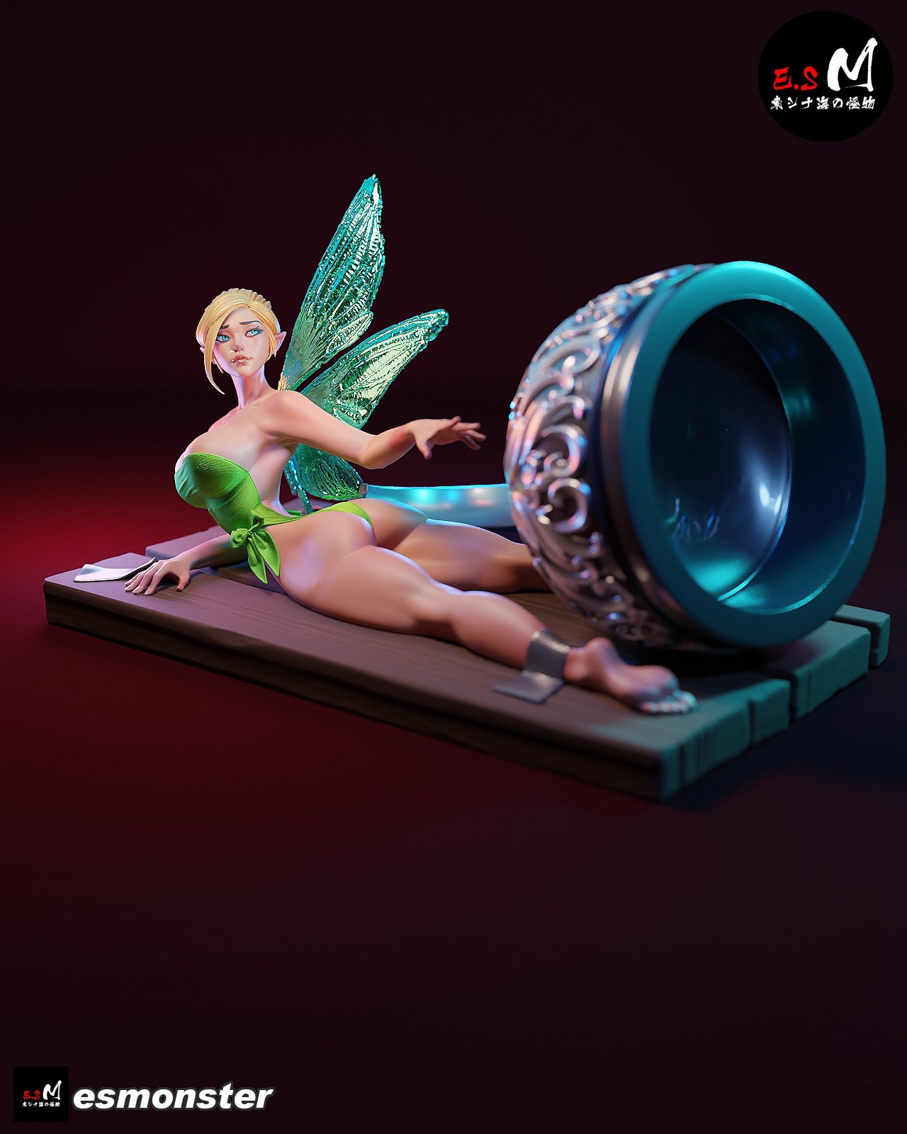 Tinker Bell Hook Trap Peter Pan Unpainted Resin Garage Kit (1/6-1/12)