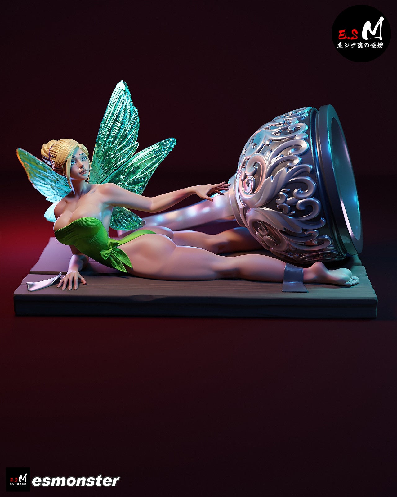 Tinker Bell Hook Trap Peter Pan Unpainted Resin Garage Kit (1/6-1/12)