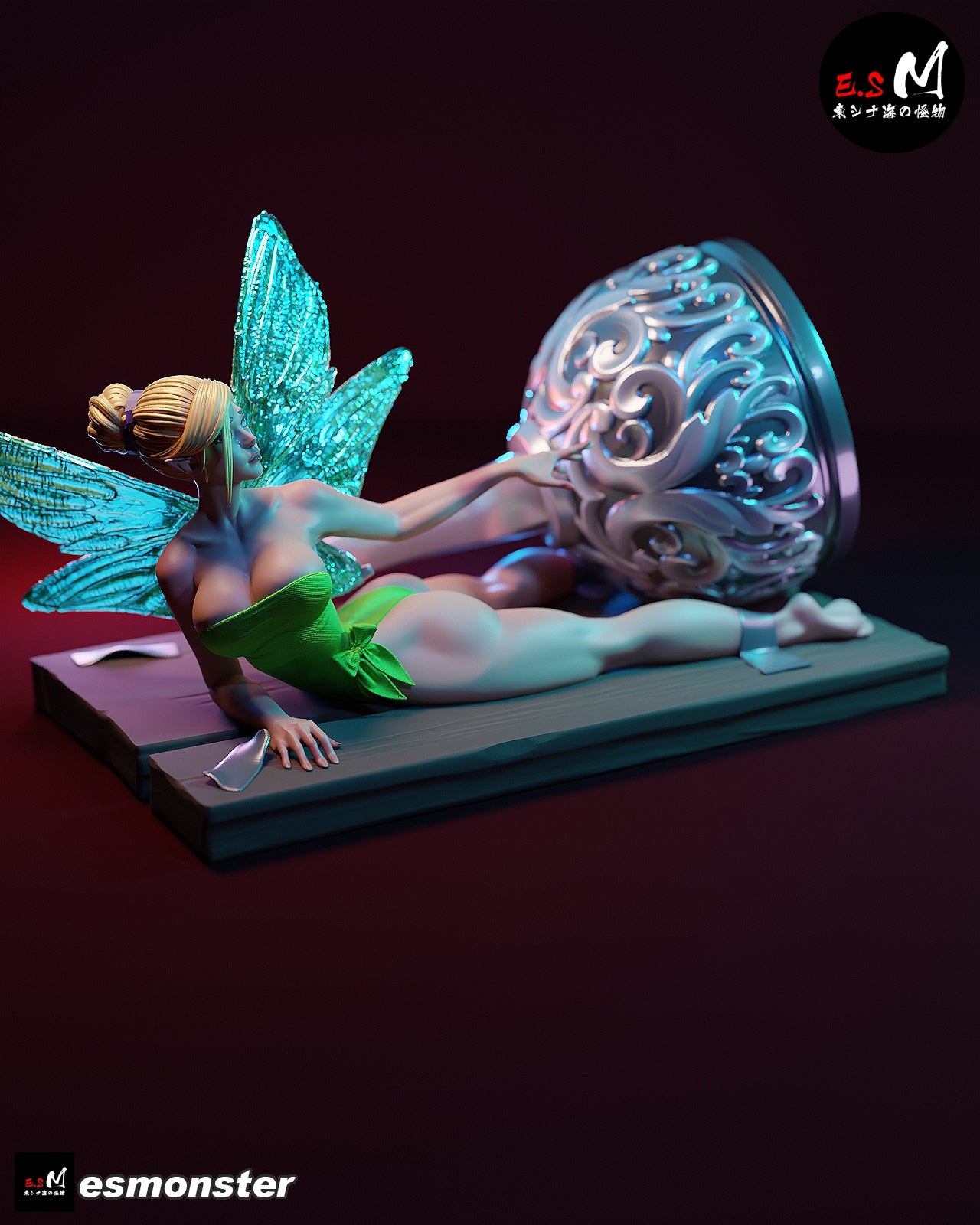 Tinker Bell Hook Trap Peter Pan Unpainted Resin Garage Kit (1/6-1/12)