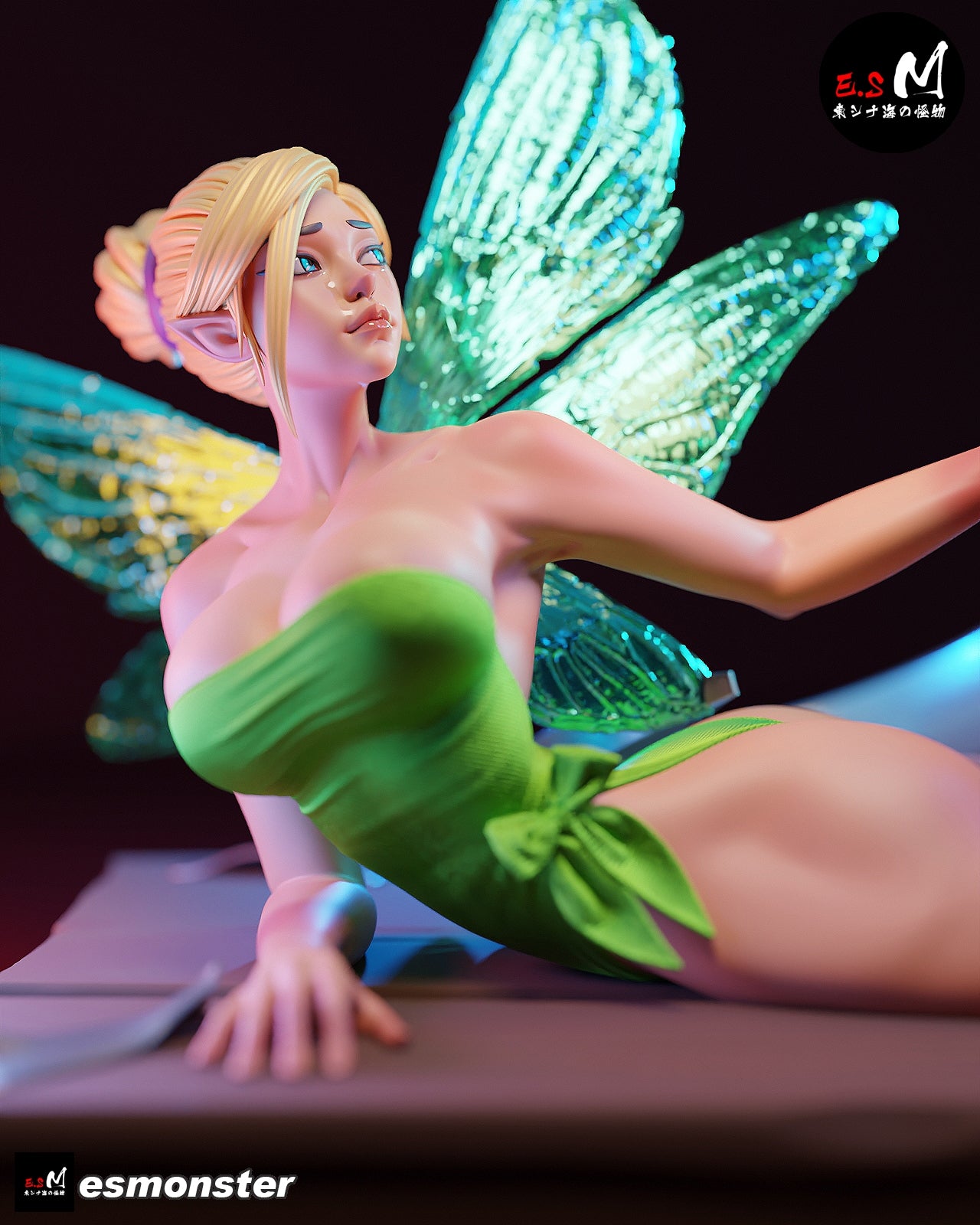 Tinker Bell Hook Trap Peter Pan Unpainted Resin Garage Kit (1/6-1/12)