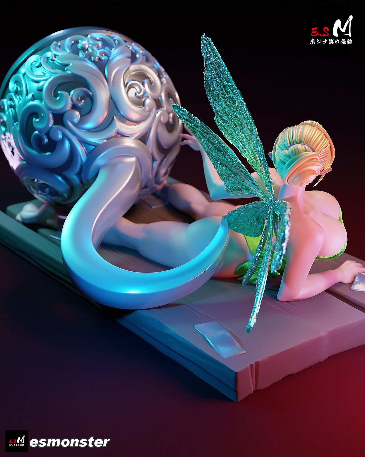 Tinker Bell Hook Trap Peter Pan Unpainted Resin Garage Kit (1/6-1/12)