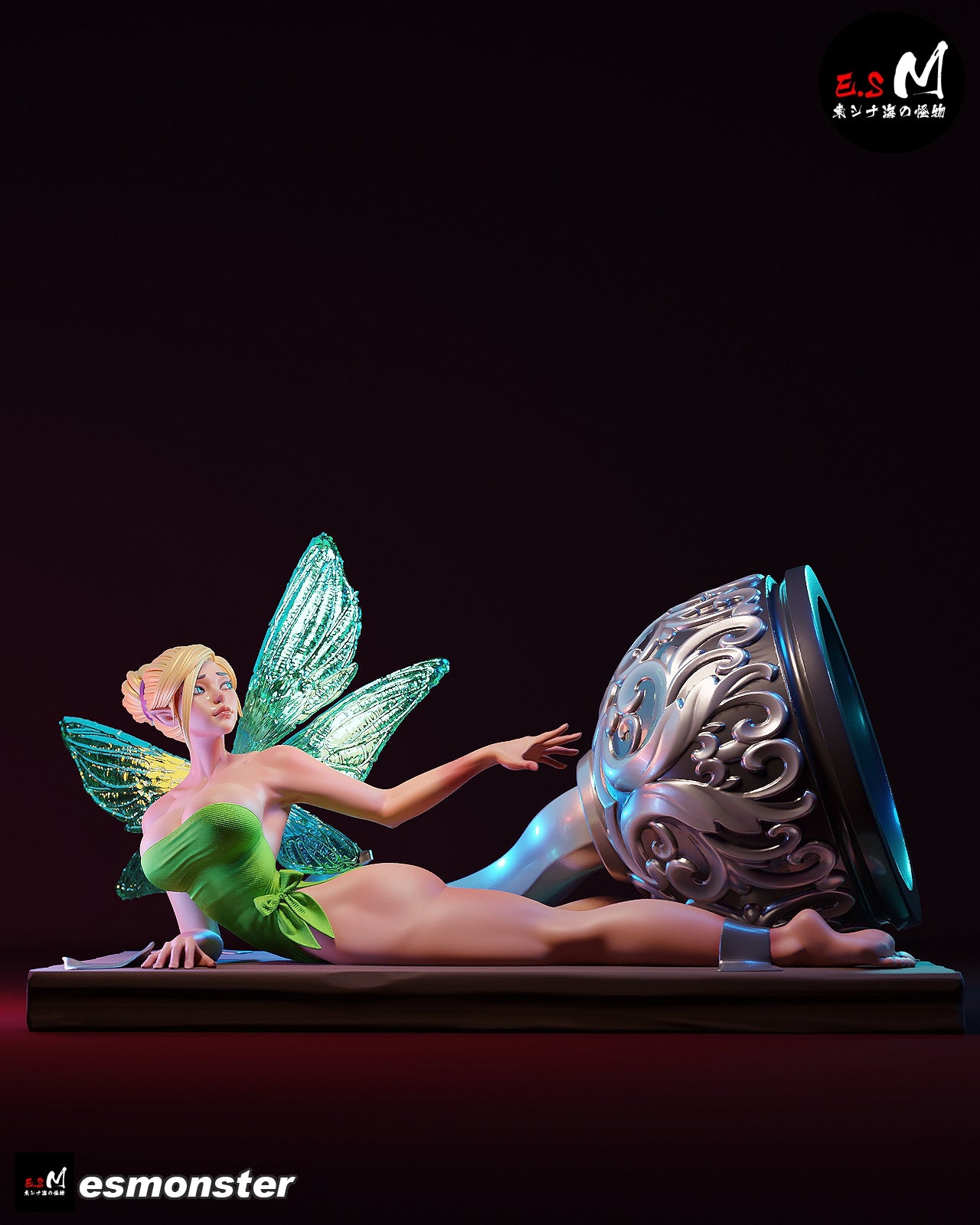 Tinker Bell Hook Trap Peter Pan Unpainted Resin Garage Kit (1/6-1/12)