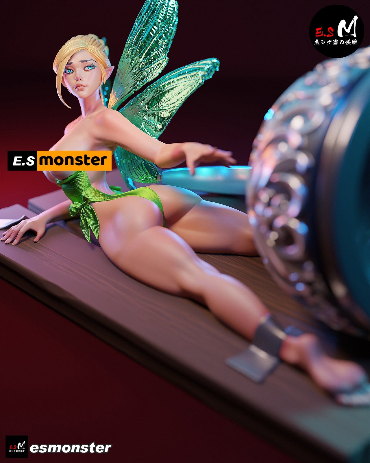 Tinker Bell Hook Trap Peter Pan Unpainted Resin Garage Kit (1/6-1/12)