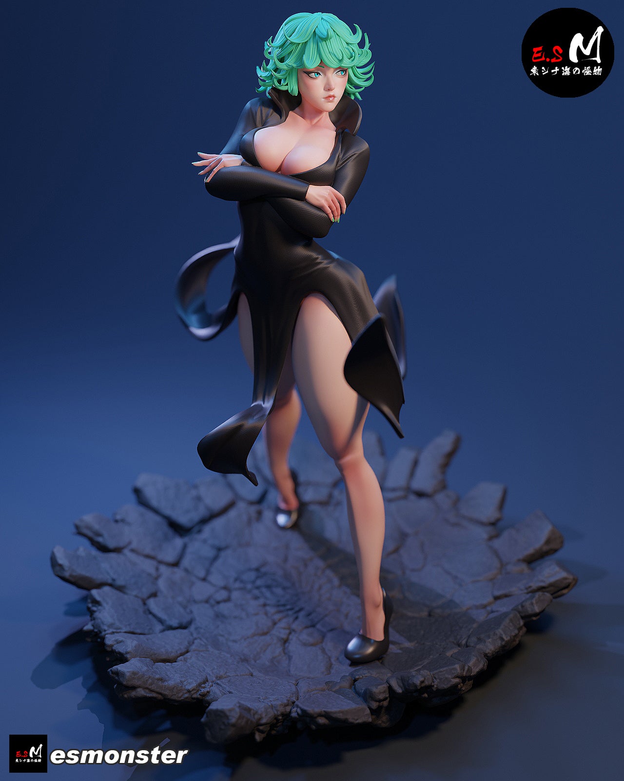 Tatsumaki Style One Punch Man Unpainted Resin Garage Kit (1/6-1/12)