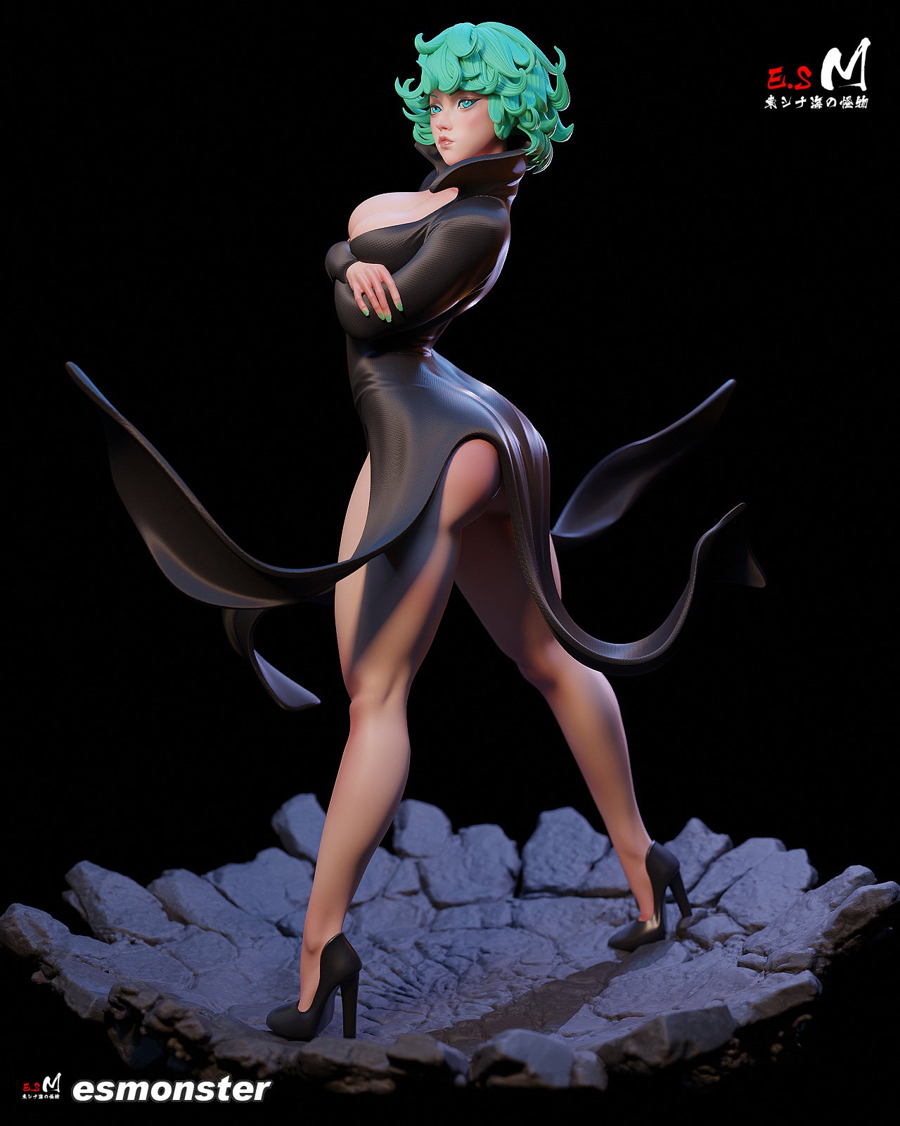 Tatsumaki Style One Punch Man Unpainted Resin Garage Kit (1/6-1/12)