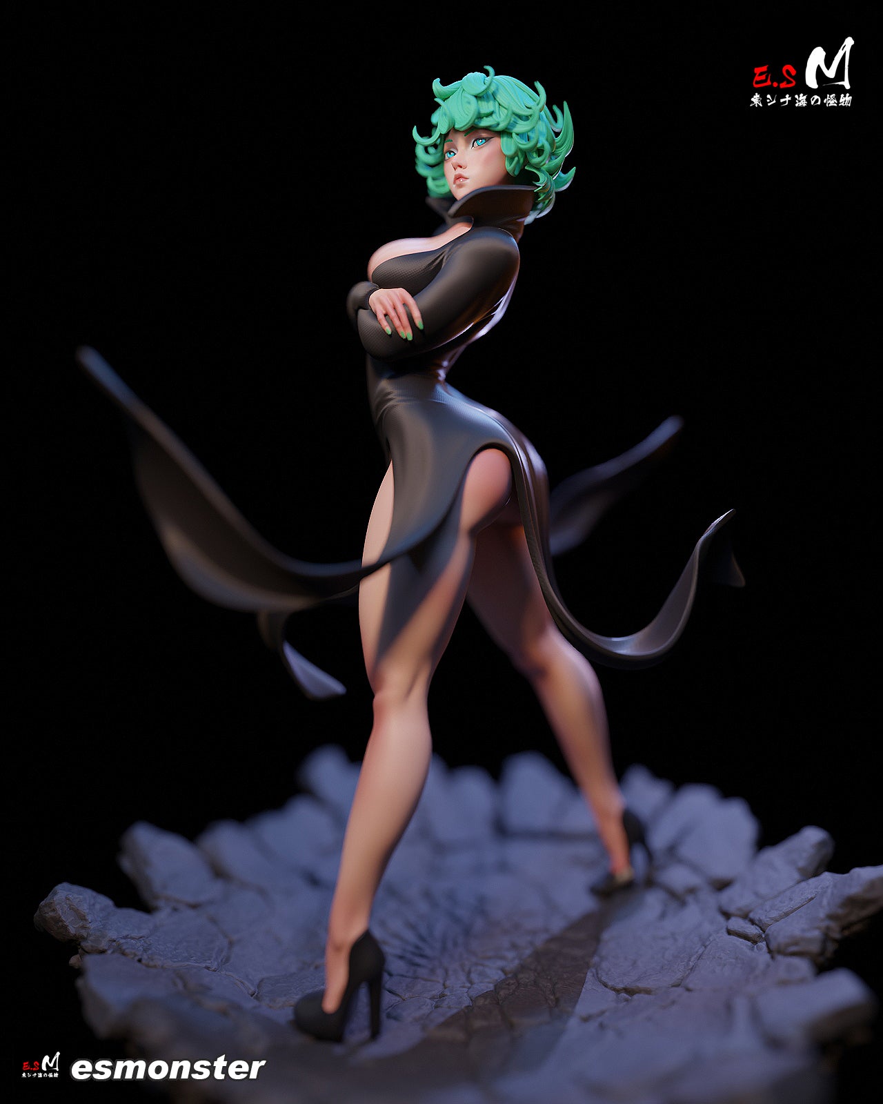 Tatsumaki Style One Punch Man Unpainted Resin Garage Kit (1/6-1/12)