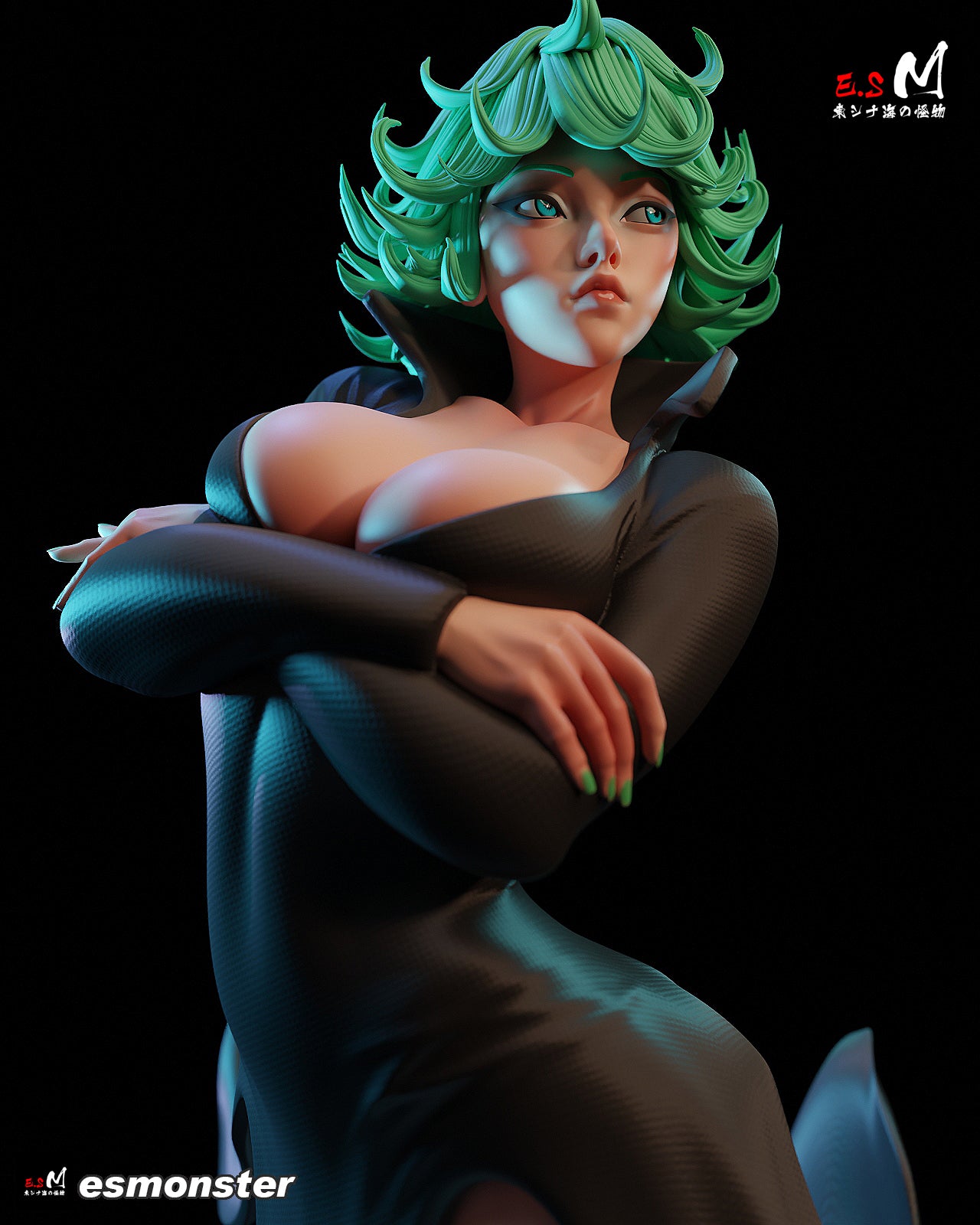 Tatsumaki Style One Punch Man Unpainted Resin Garage Kit (1/6-1/12)