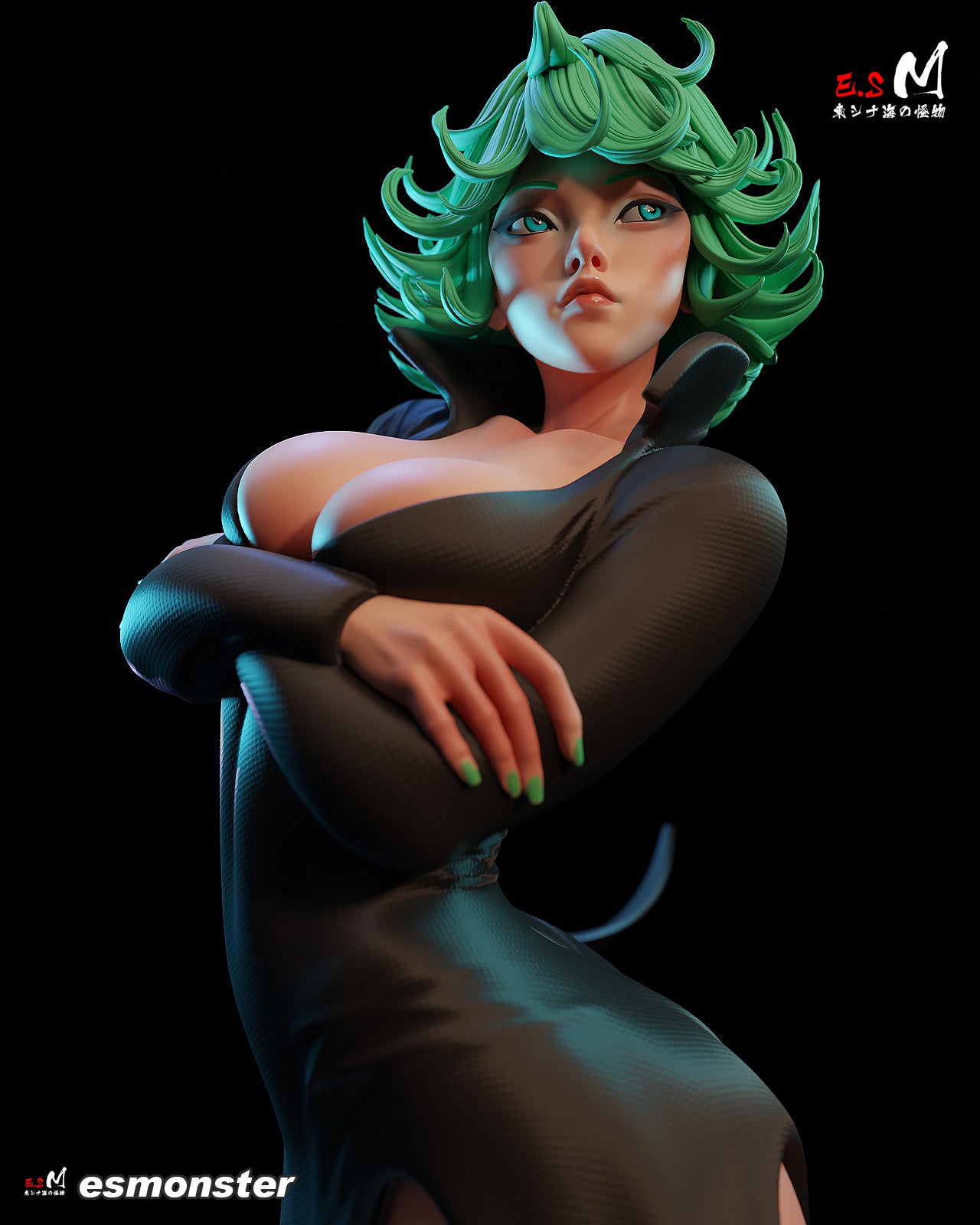Tatsumaki Style One Punch Man Unpainted Resin Garage Kit (1/6-1/12)