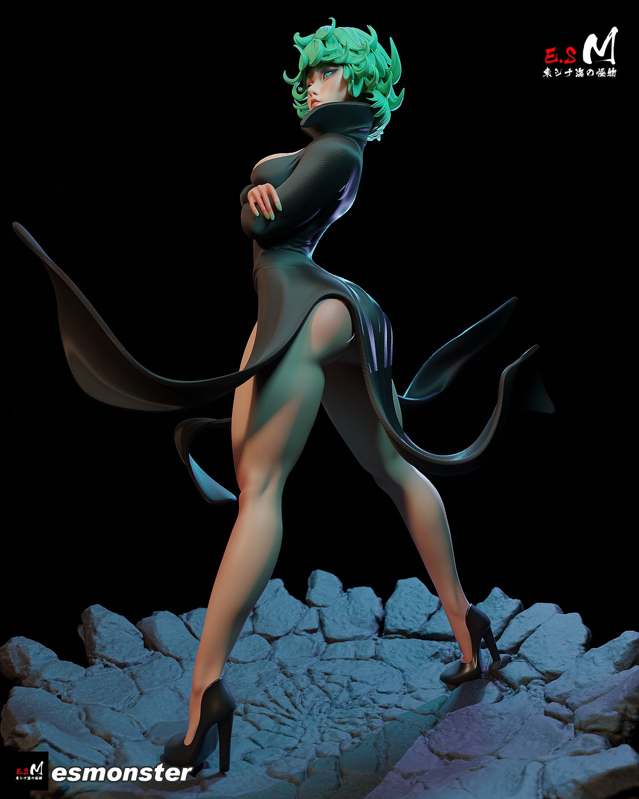Tatsumaki Style One Punch Man Unpainted Resin Garage Kit (1/6-1/12)