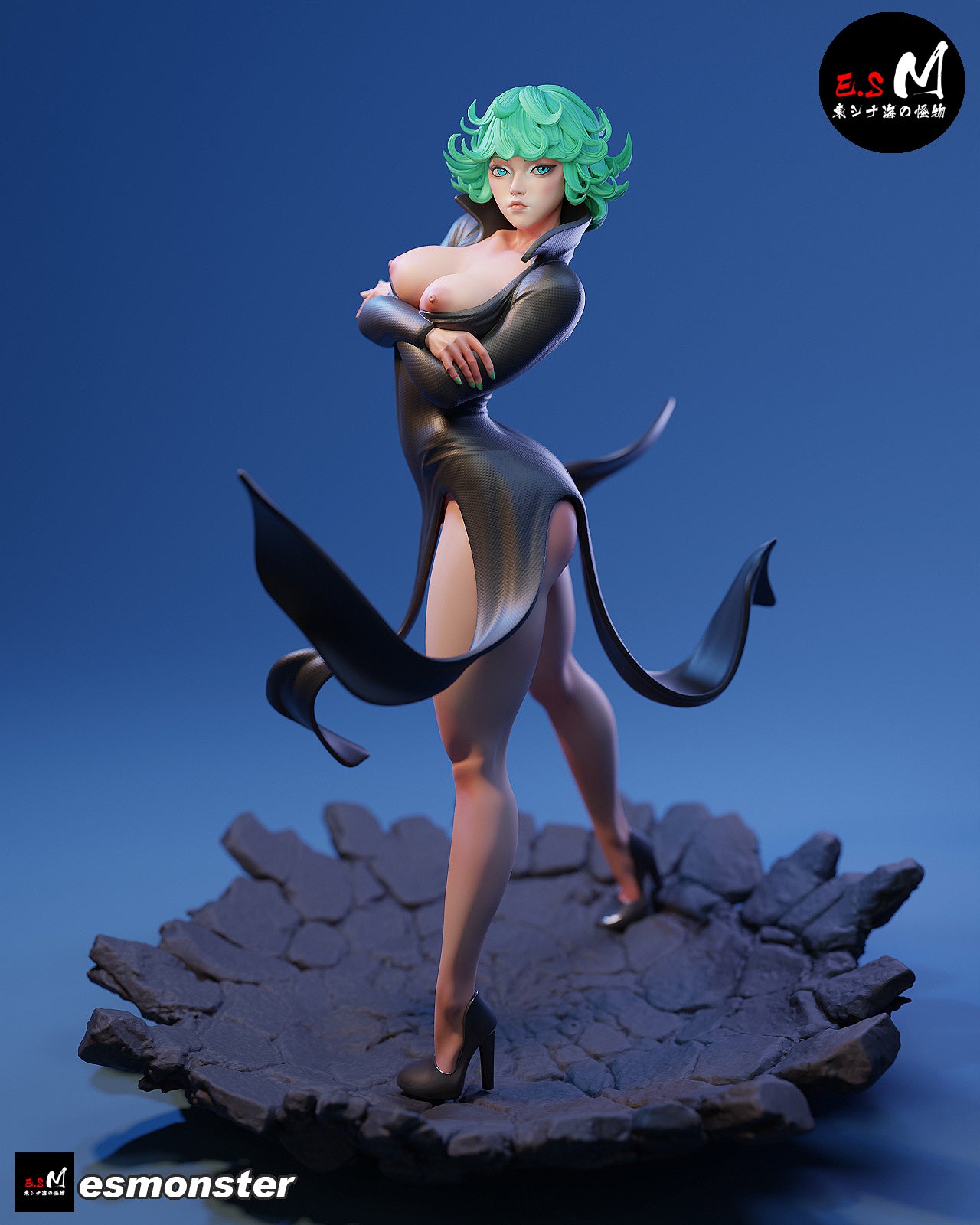 Tatsumaki Style One Punch Man Unpainted Resin Garage Kit (1/6-1/12)