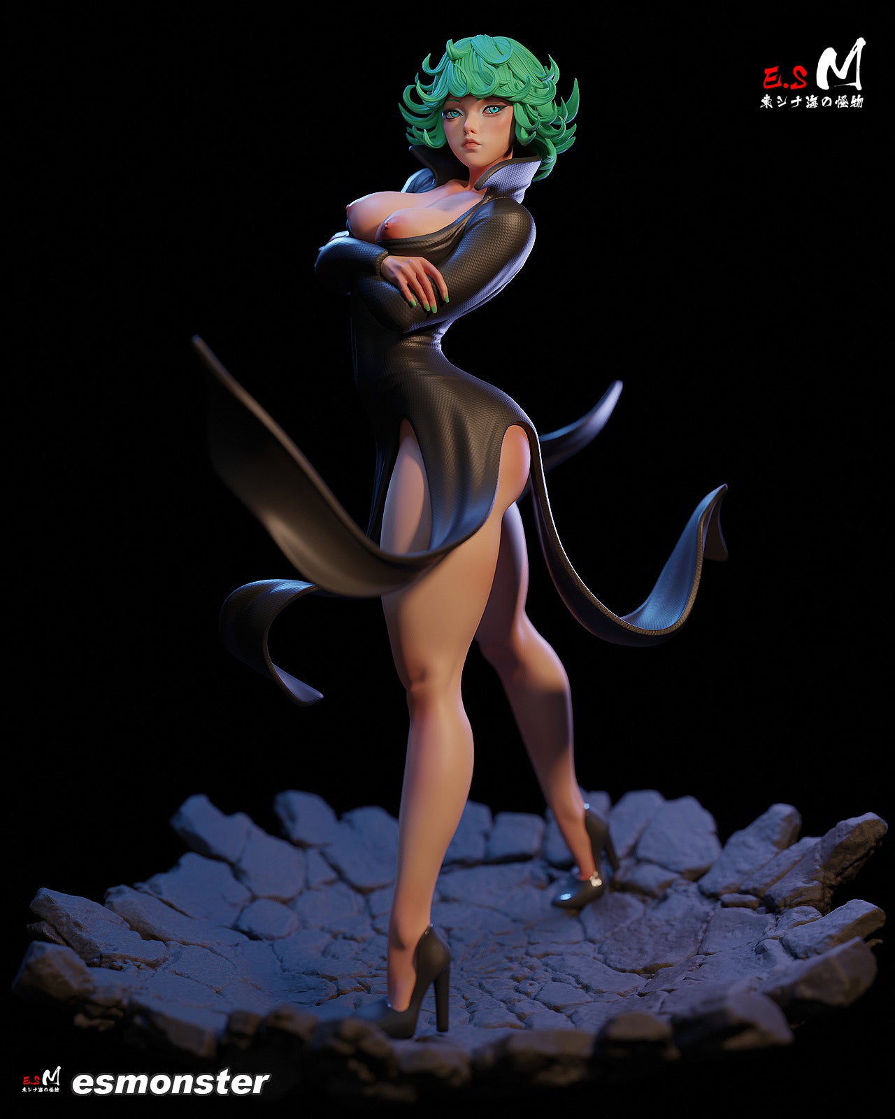Tatsumaki Style One Punch Man Unpainted Resin Garage Kit (1/6-1/12)
