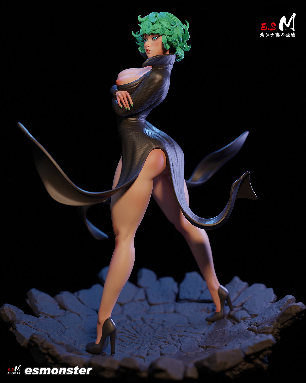 Tatsumaki Style One Punch Man Unpainted Resin Garage Kit (1/6-1/12)