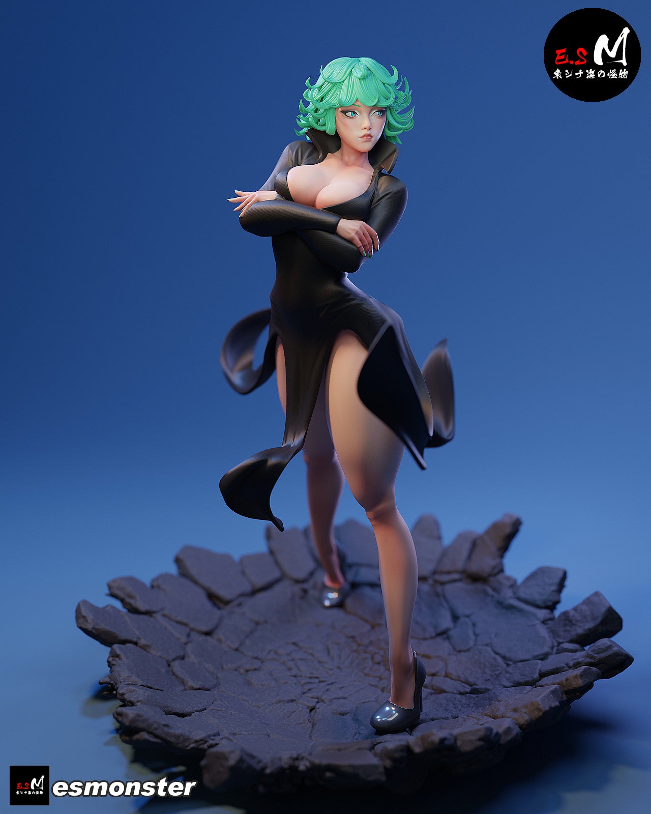 Tatsumaki Style One Punch Man Unpainted Resin Garage Kit (1/6-1/12)