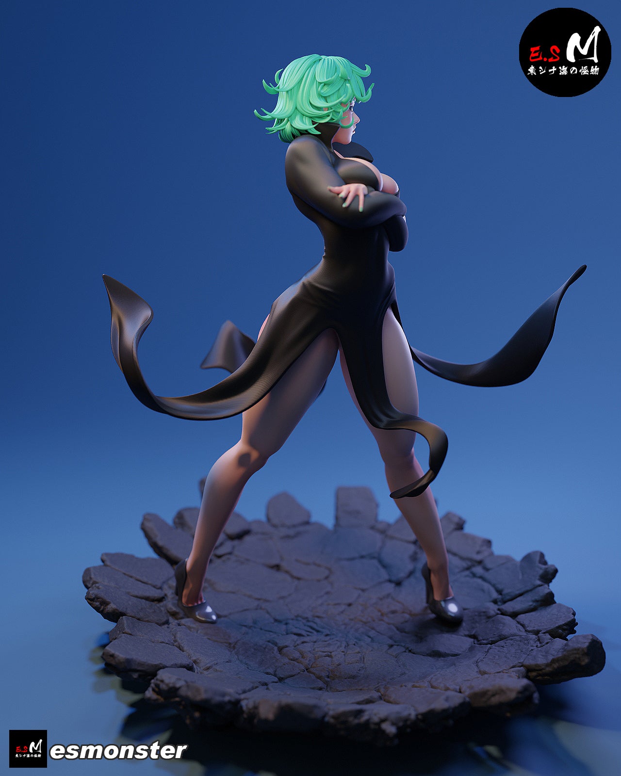Tatsumaki Style One Punch Man Unpainted Resin Garage Kit (1/6-1/12)