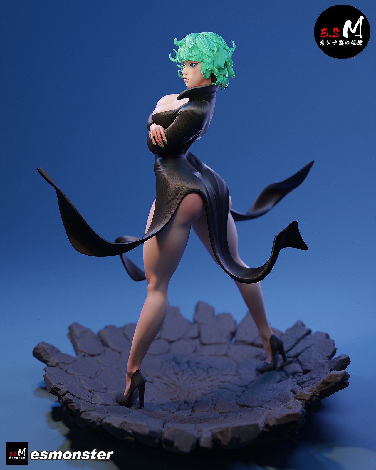 Tatsumaki Style One Punch Man Unpainted Resin Garage Kit (1/6-1/12)